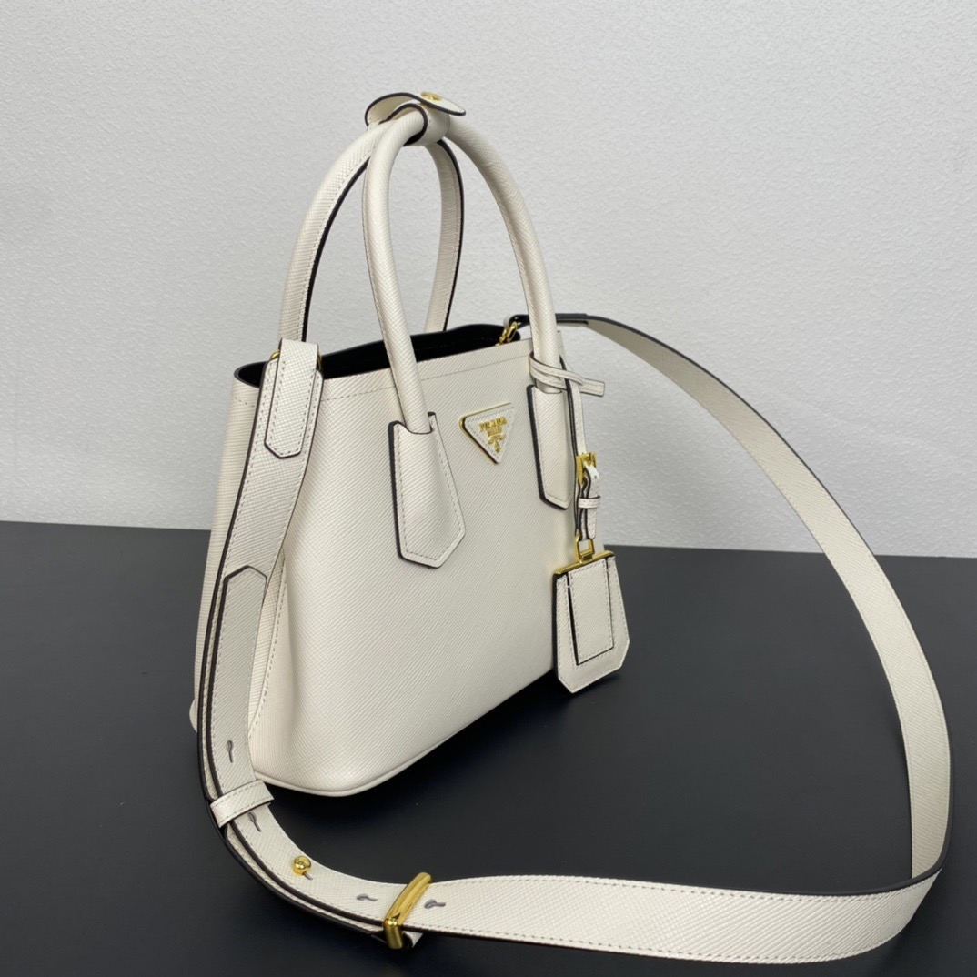 Prada 1BG443 Double Saffiano Leather Bags Size 25*18.5*12.5cm