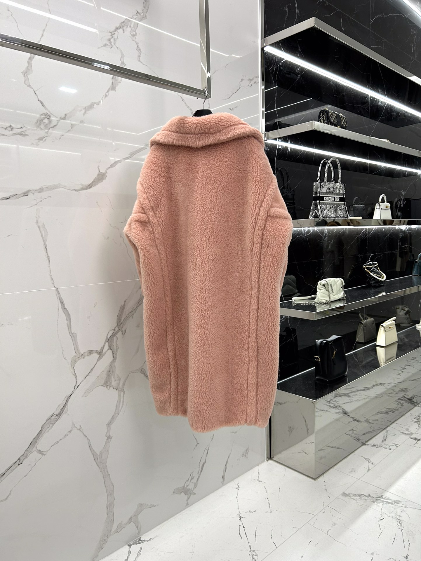 Max Mara Teddy fur long coat Size XS-M