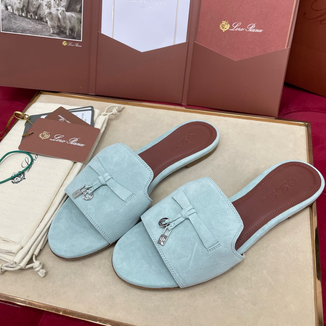 Loro Piana Charms Slipper Women Slippers Size 36-41