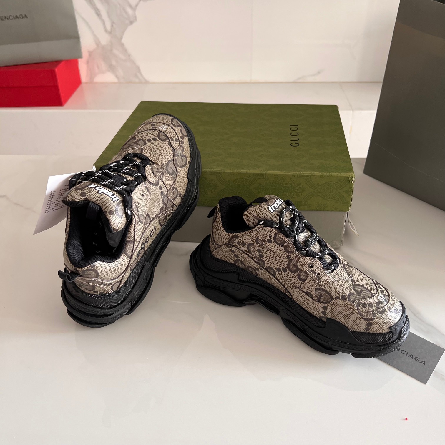 Balenciaga & Gucci Triple S Sneaker Unisex Size 35-45
