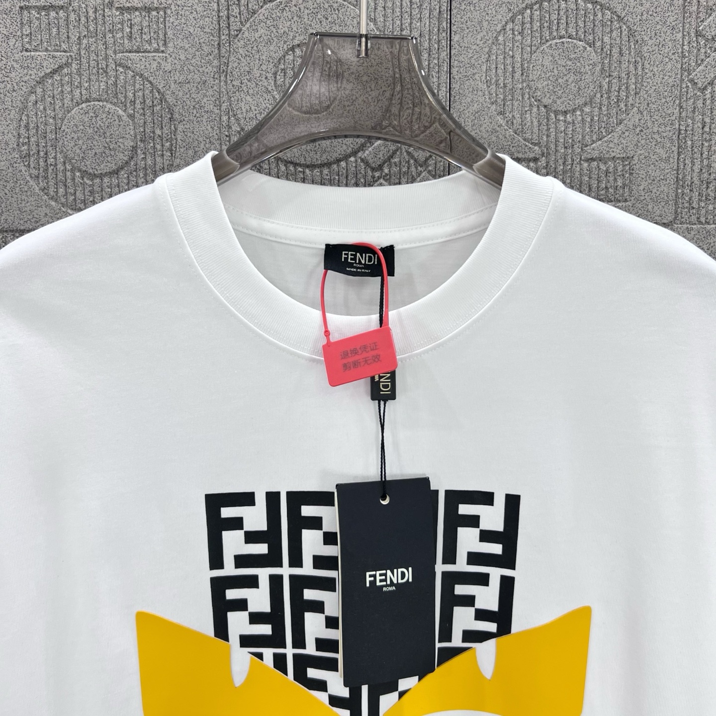 Fendi T Shirt Demon Eye Logo Size XS-L