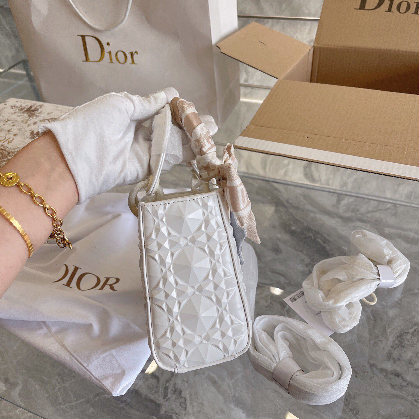 Dior Lady 2022SS Women Shoulder Bags 17cm