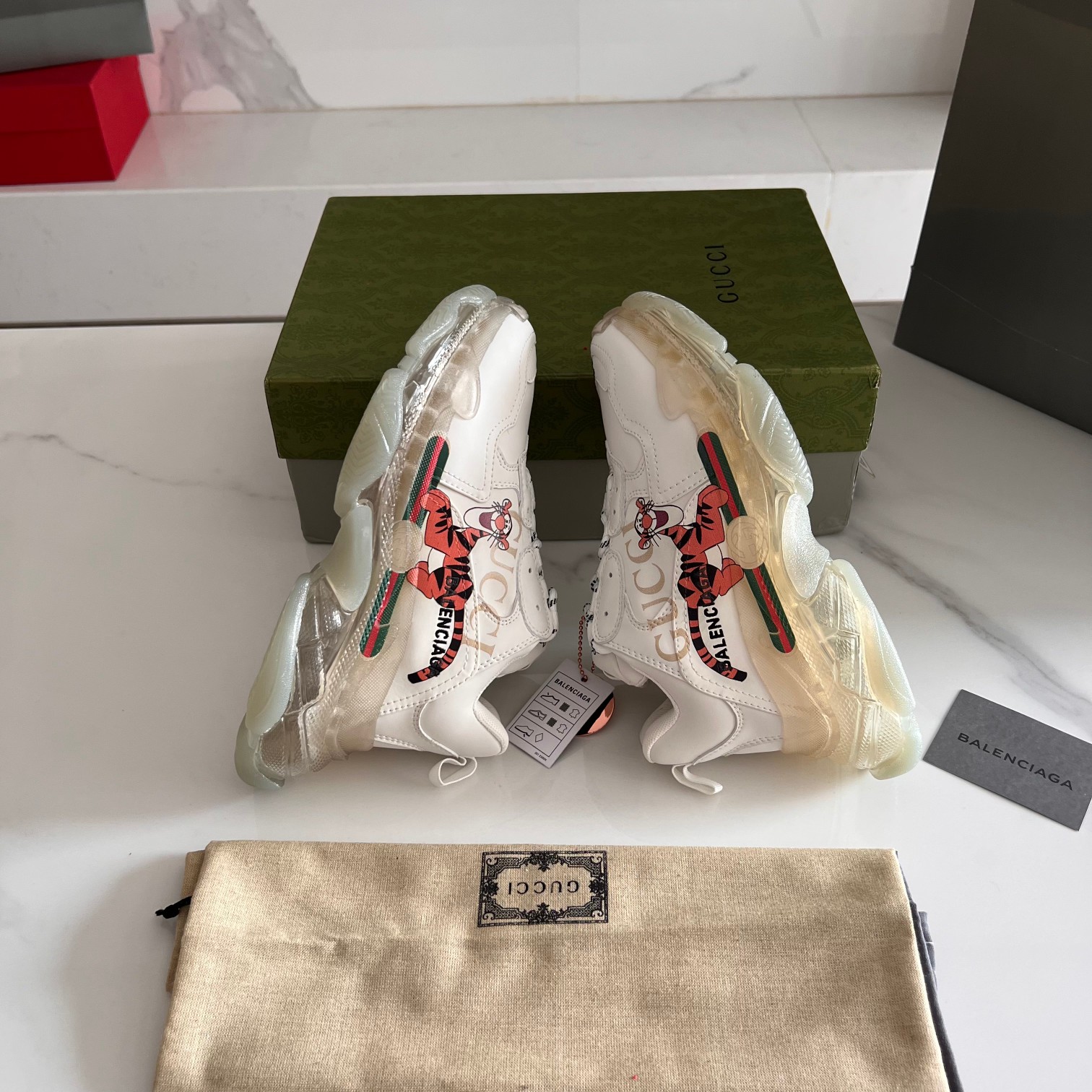Balenciaga & Gucci Triple S Sneaker Unisex Size 35-45