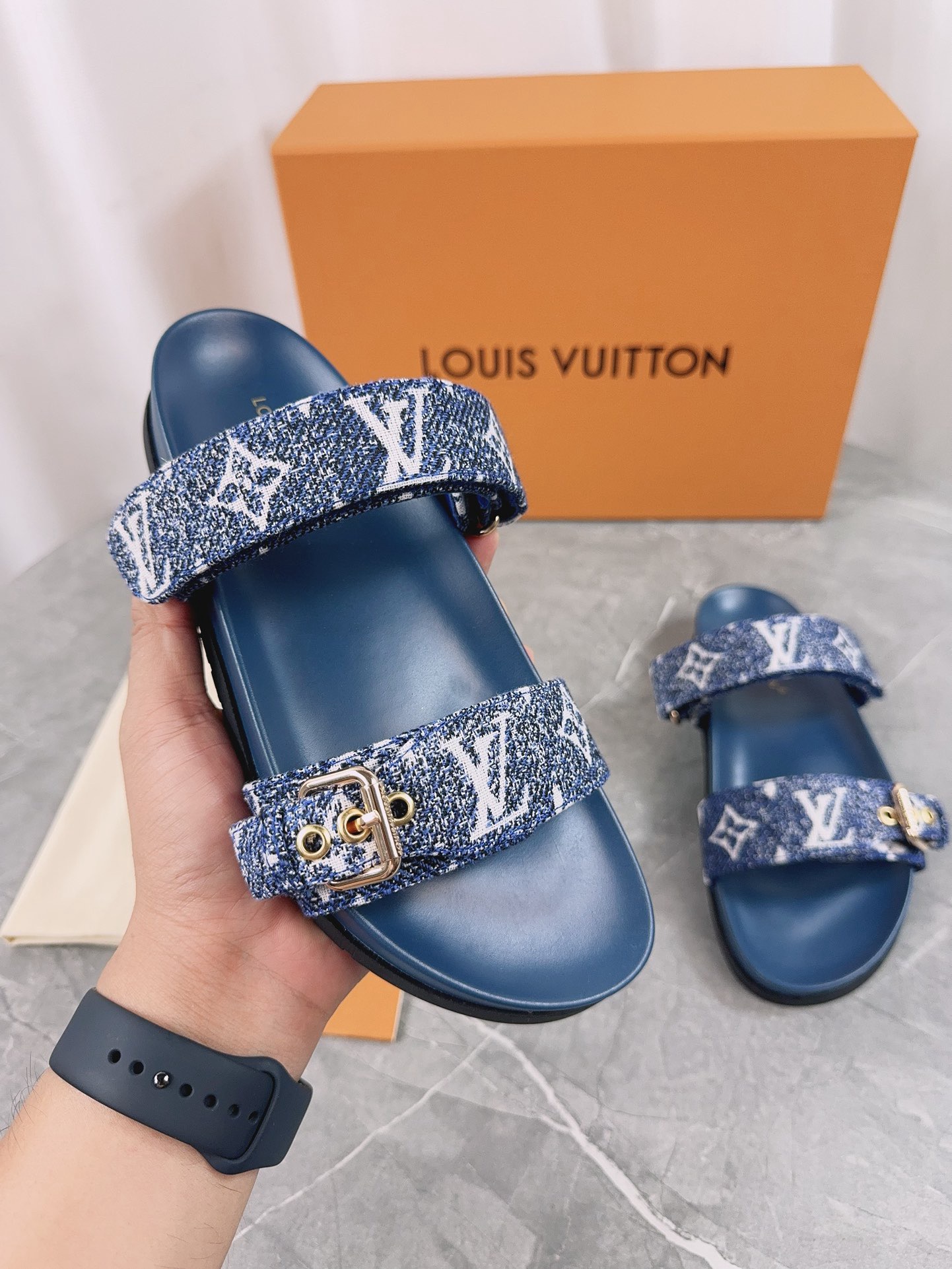 Louis Vuitton Pool Pillow Flat Comfort Slippers Size 36-46