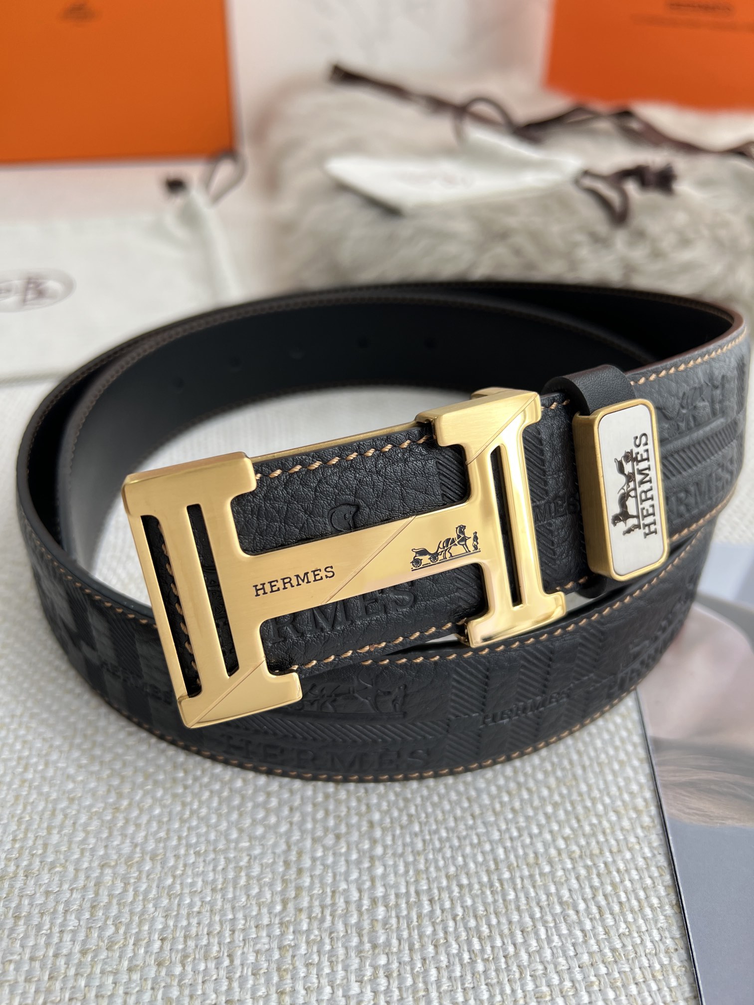 Hermes Men Belt Width 3.8cm