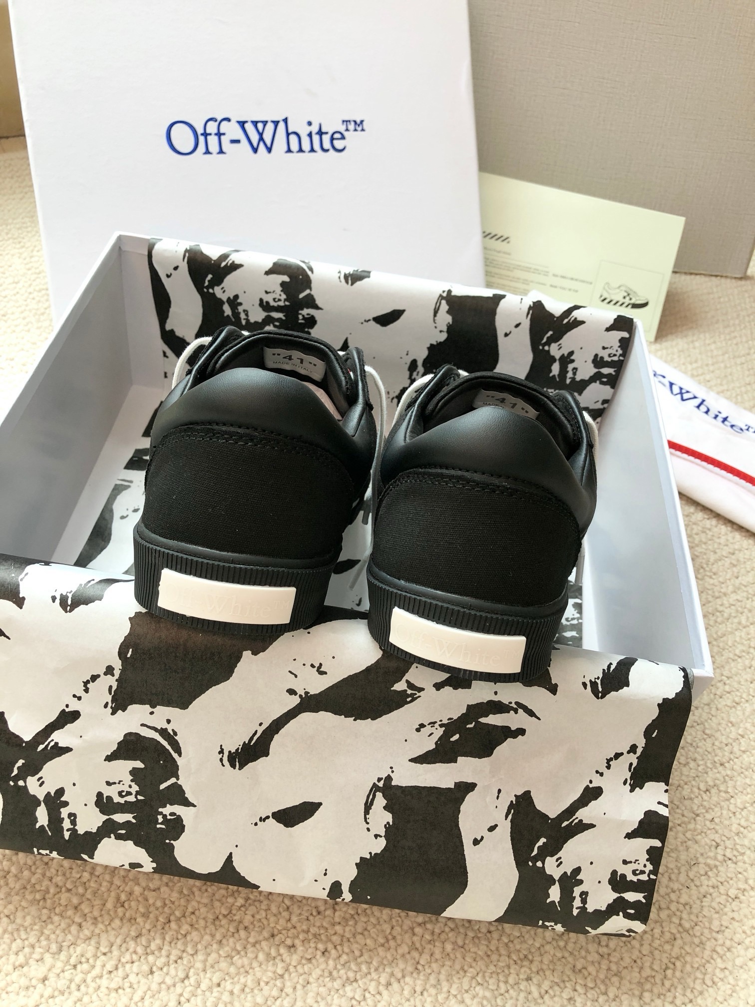 OFF White 2024ss New Low Vulcanized Sneaker Size 36-45