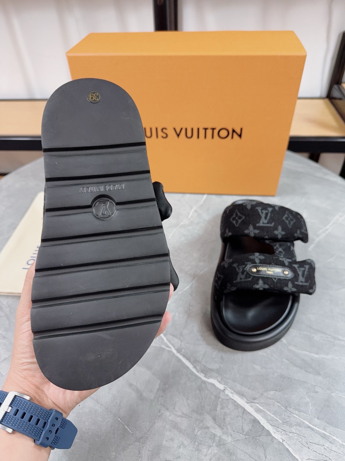 Louis Vuitton Pool Pillow Flat Comfort Slippers Size 36-46