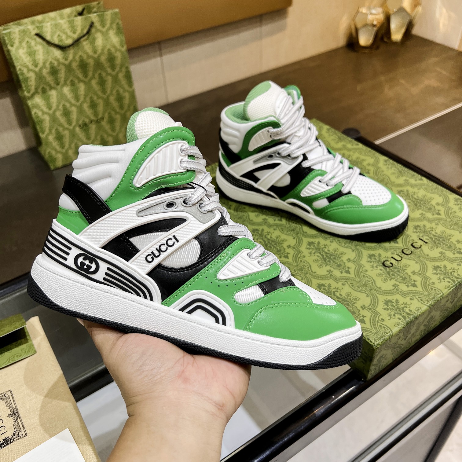 Gucci Basket Sneaker Size 36-45 6-Color