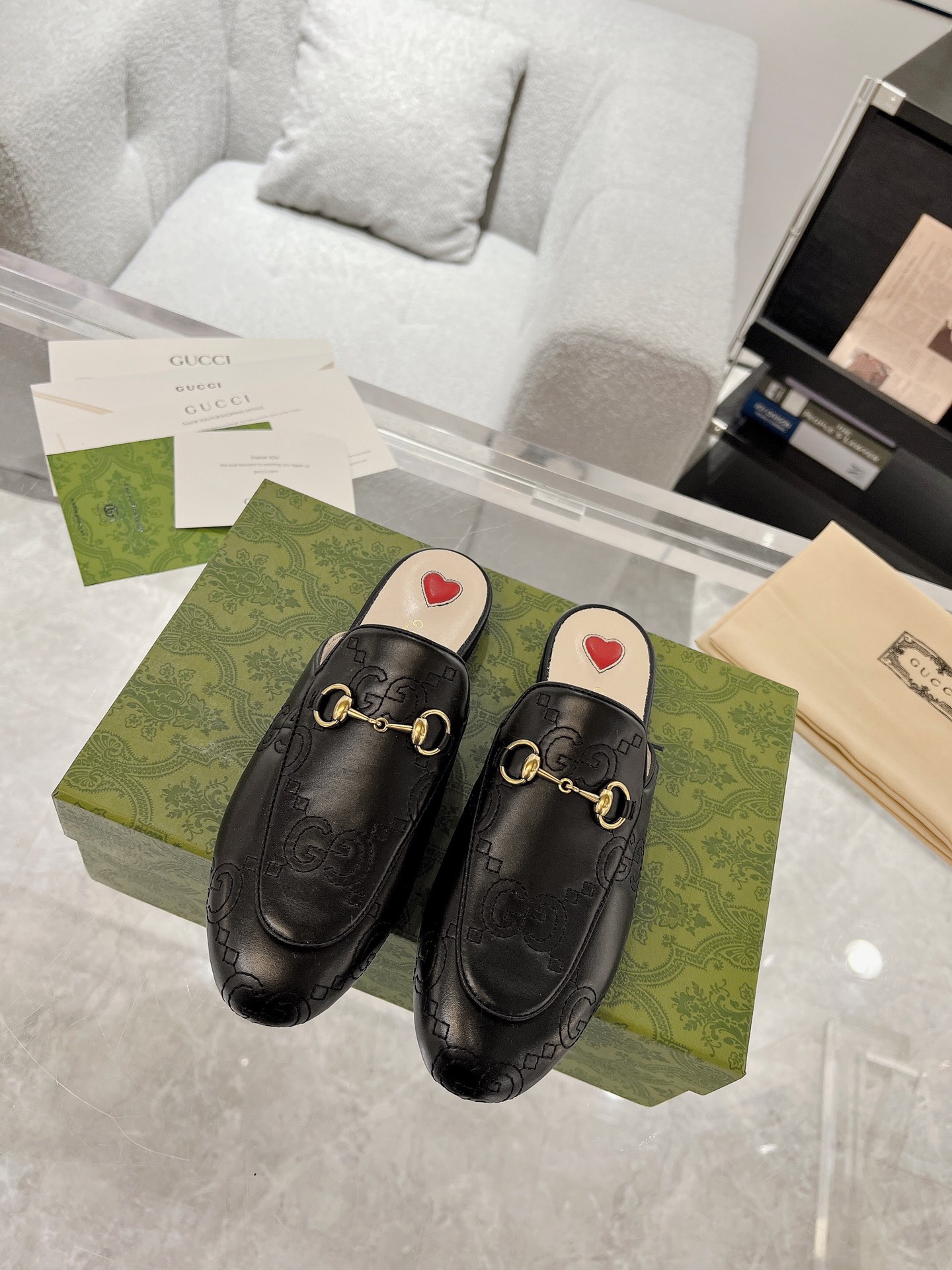 Gucci Princetown GG Slippers Size 35-40