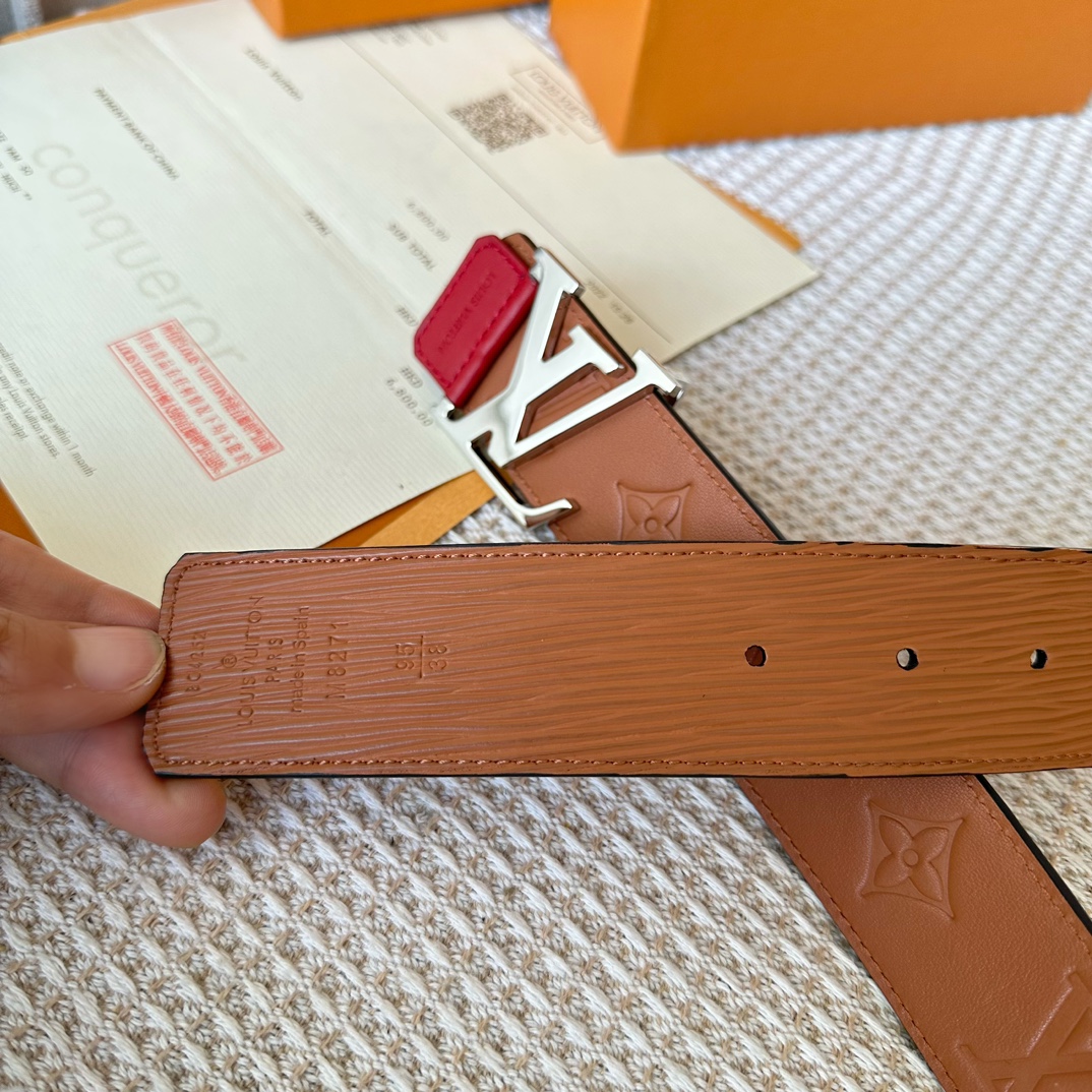 Louis Vuitton Men Belt Width 4cm