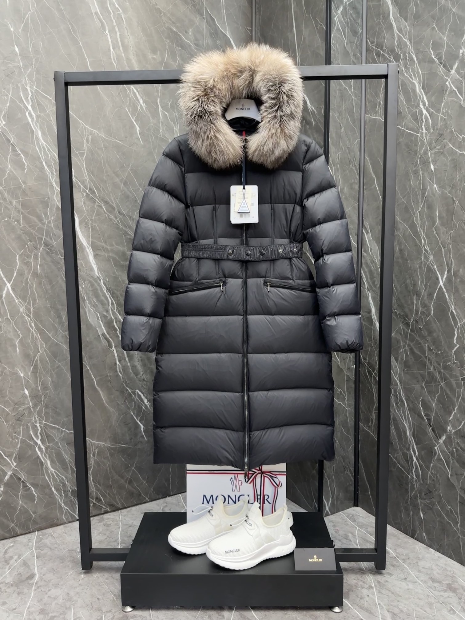 Moncler Boed Long Women Down Jacket Size S-XL