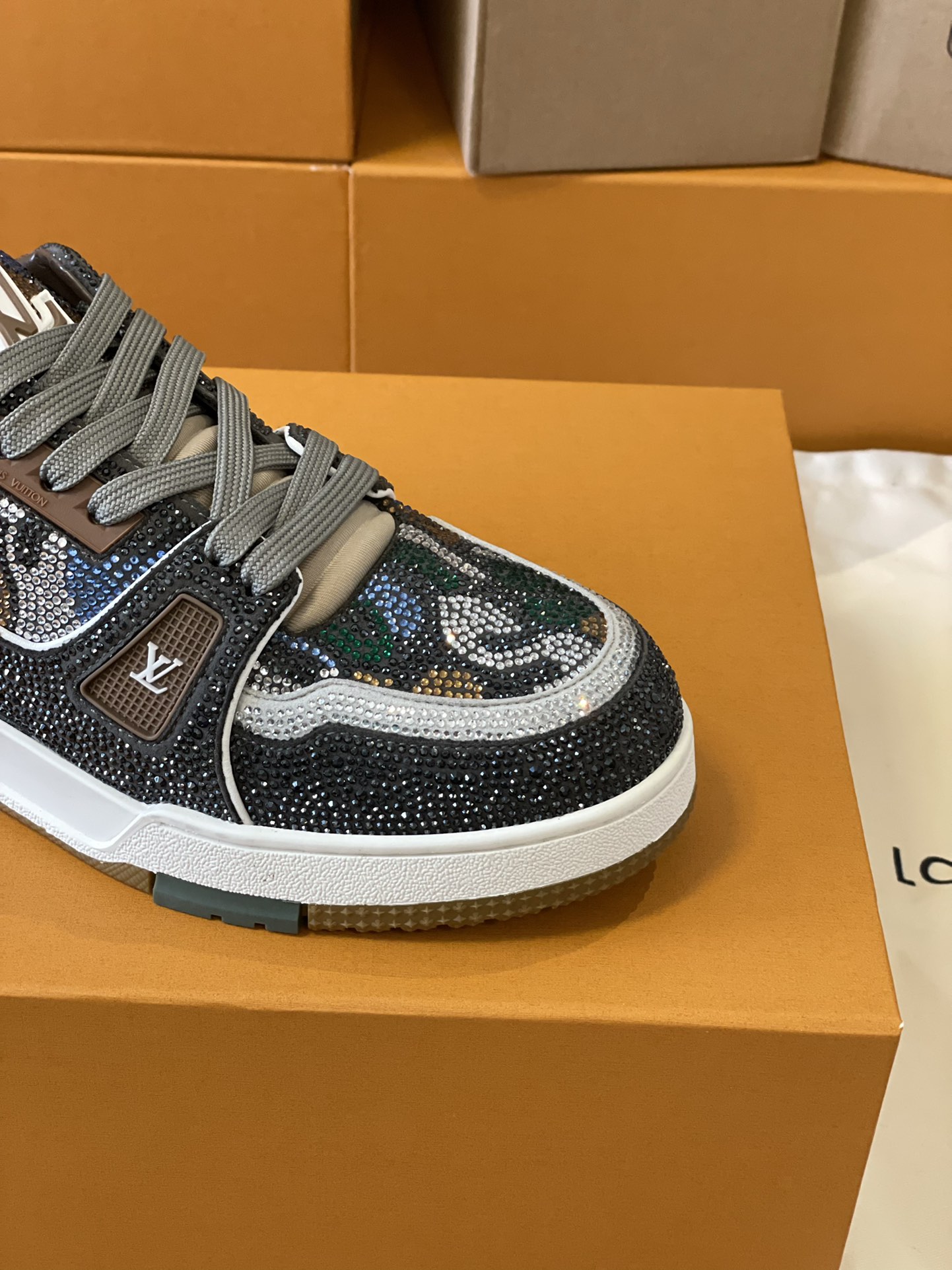 Louis Vuitton LV Trainer Diamond Sneaker Size 36-46