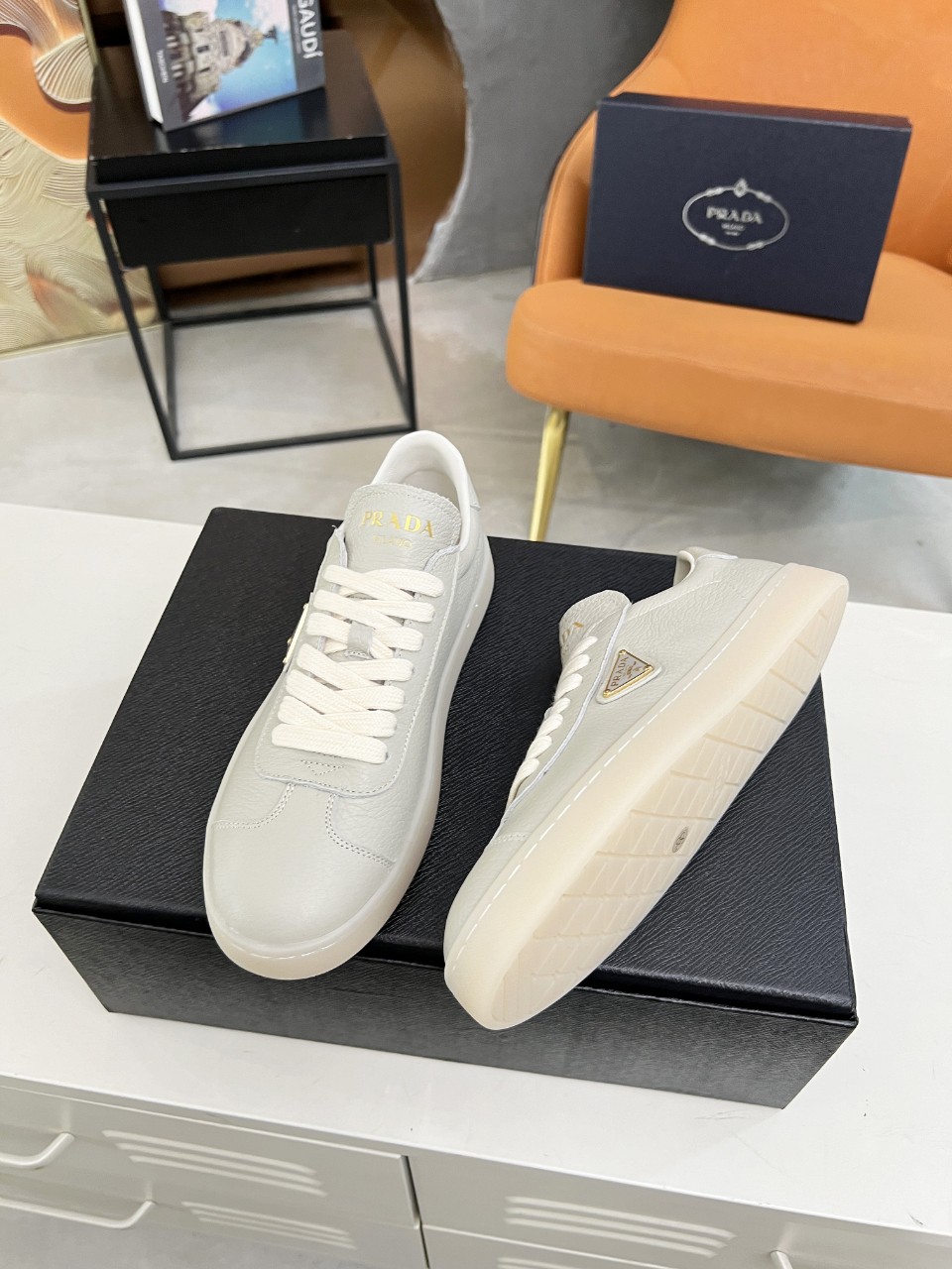 Prada Lane Deer Leather Sneakers Size 36-45