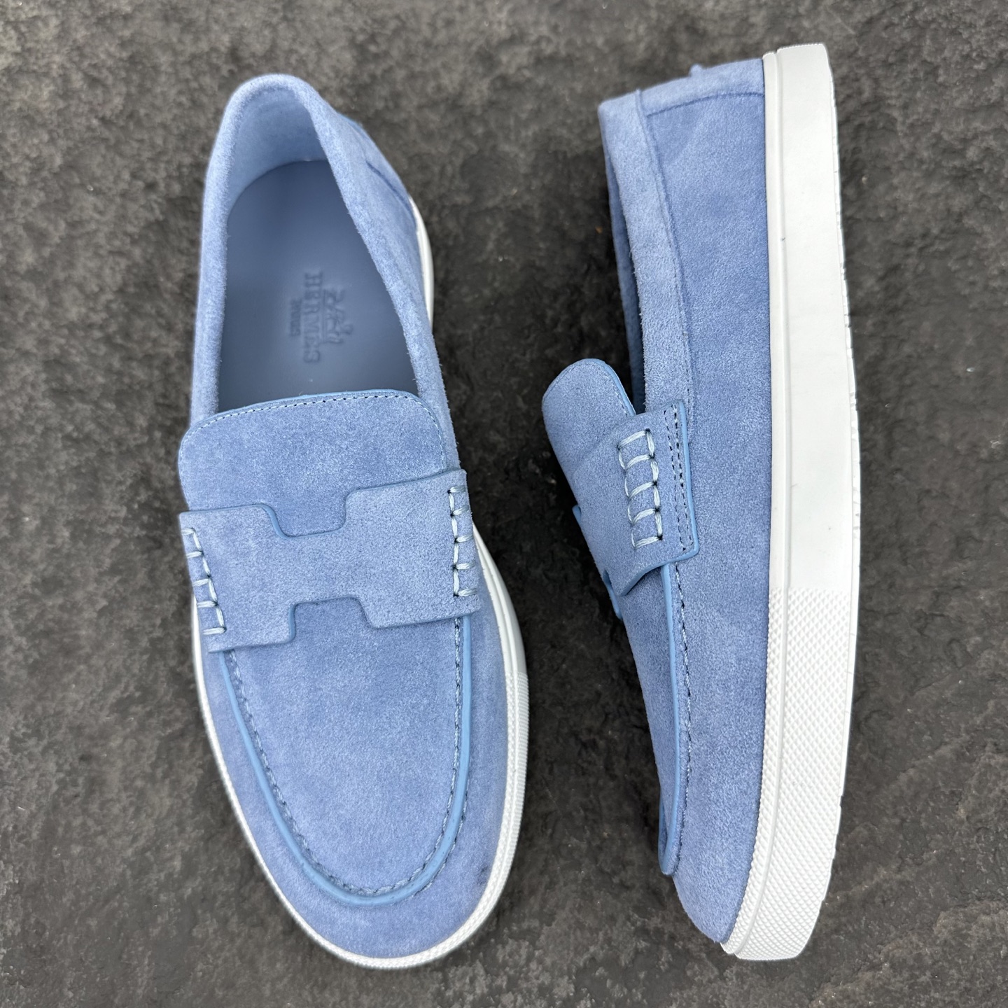 Hermes Job Unisex Loafers Size 35-46