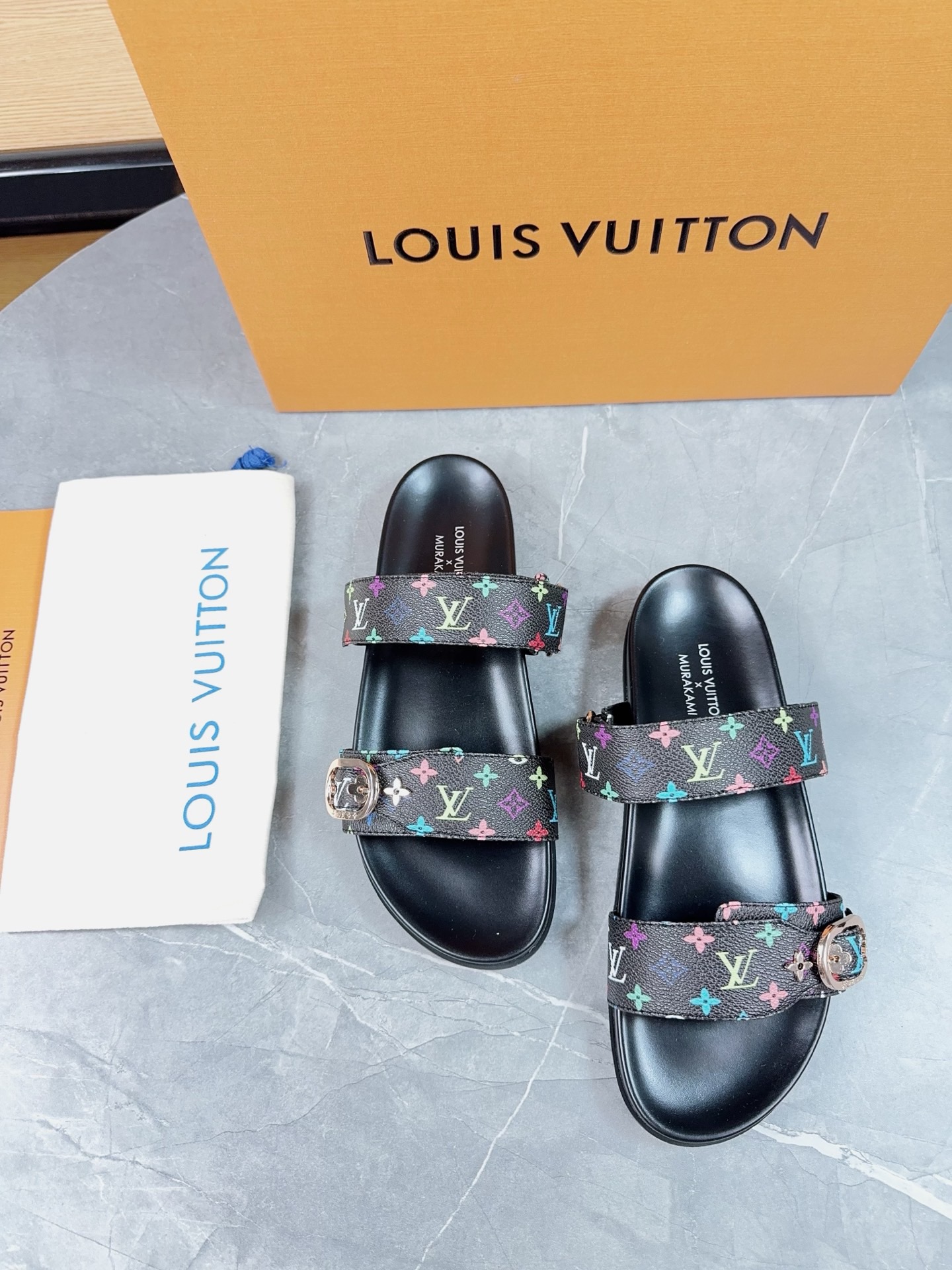 Louis Vuitton Pool Pillow Flat Comfort Slippers Size 36-46