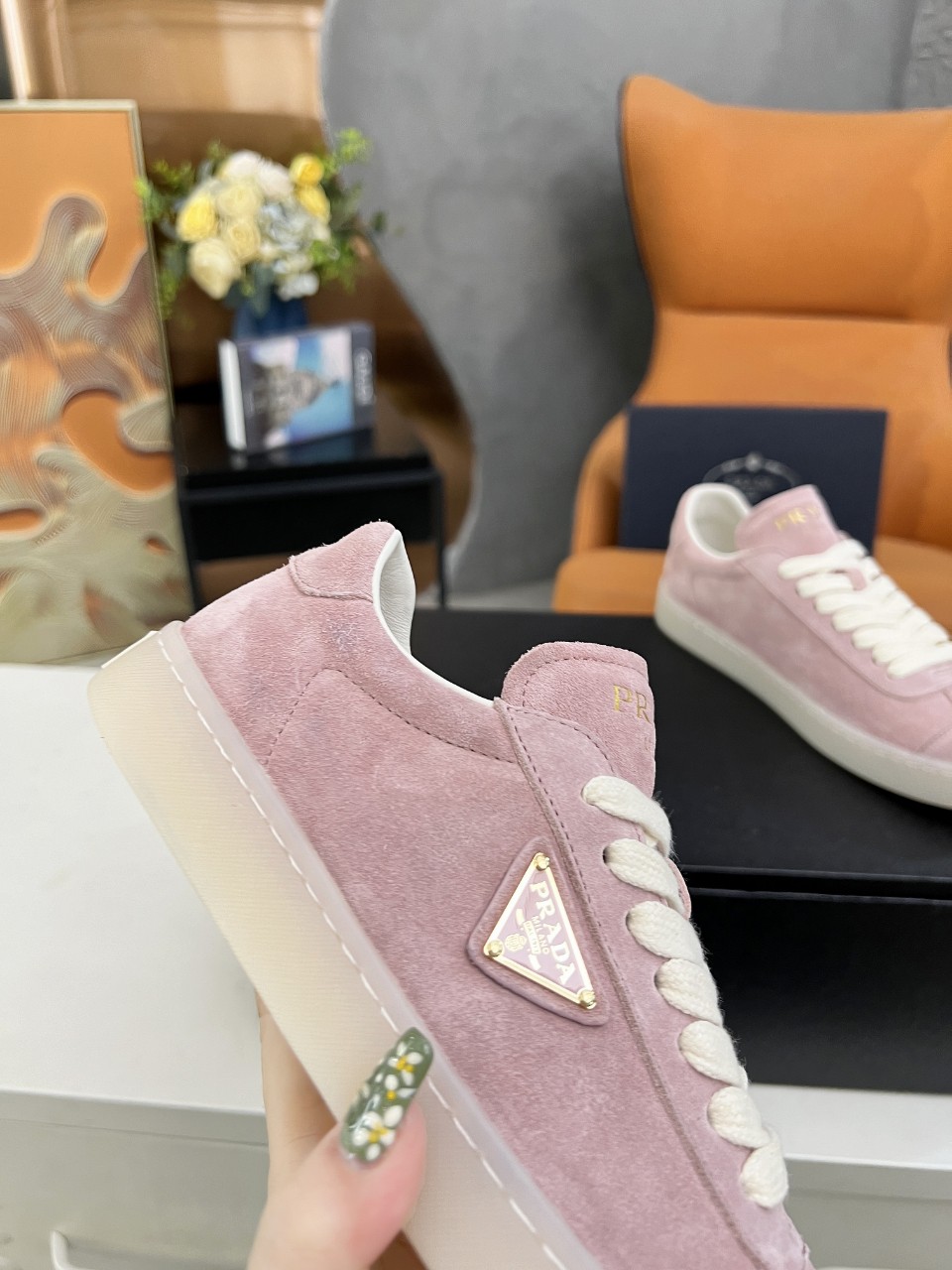 Prada Lane Deer Leather Sneakers Size 36-45