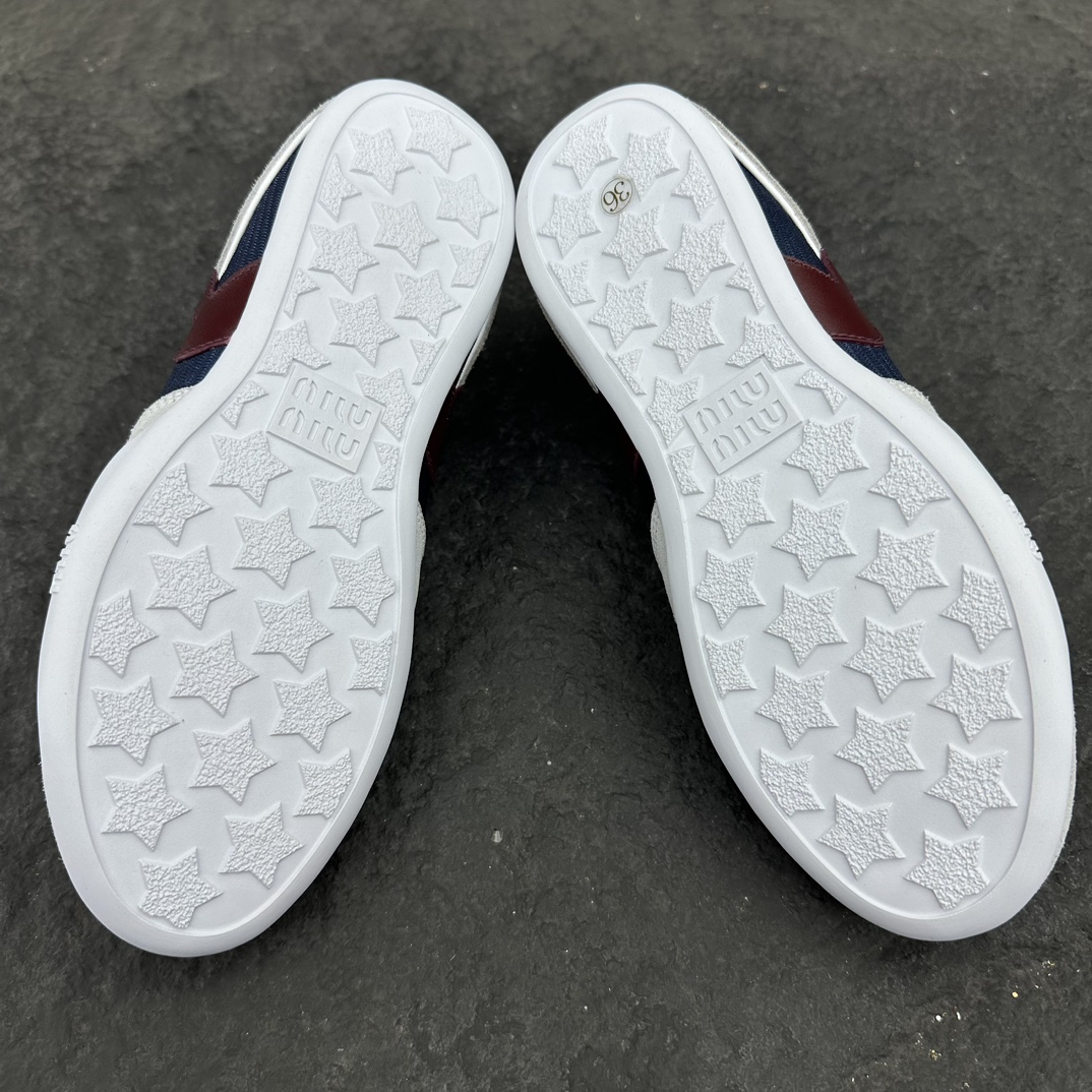 MiuMiu Suede leather and fabric Sneaker Size 35-40