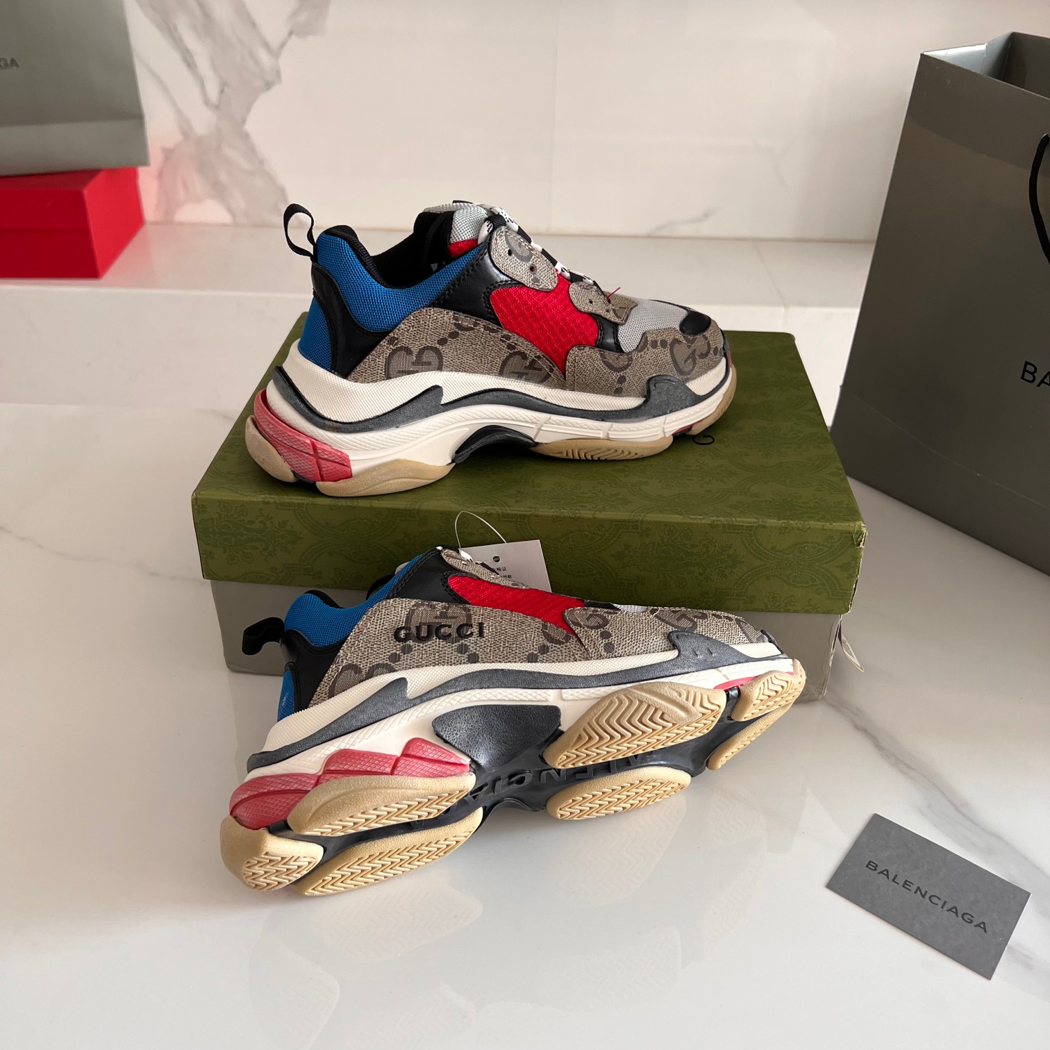 Balenciaga & Gucci Triple S Sneaker Unisex Size 35-45