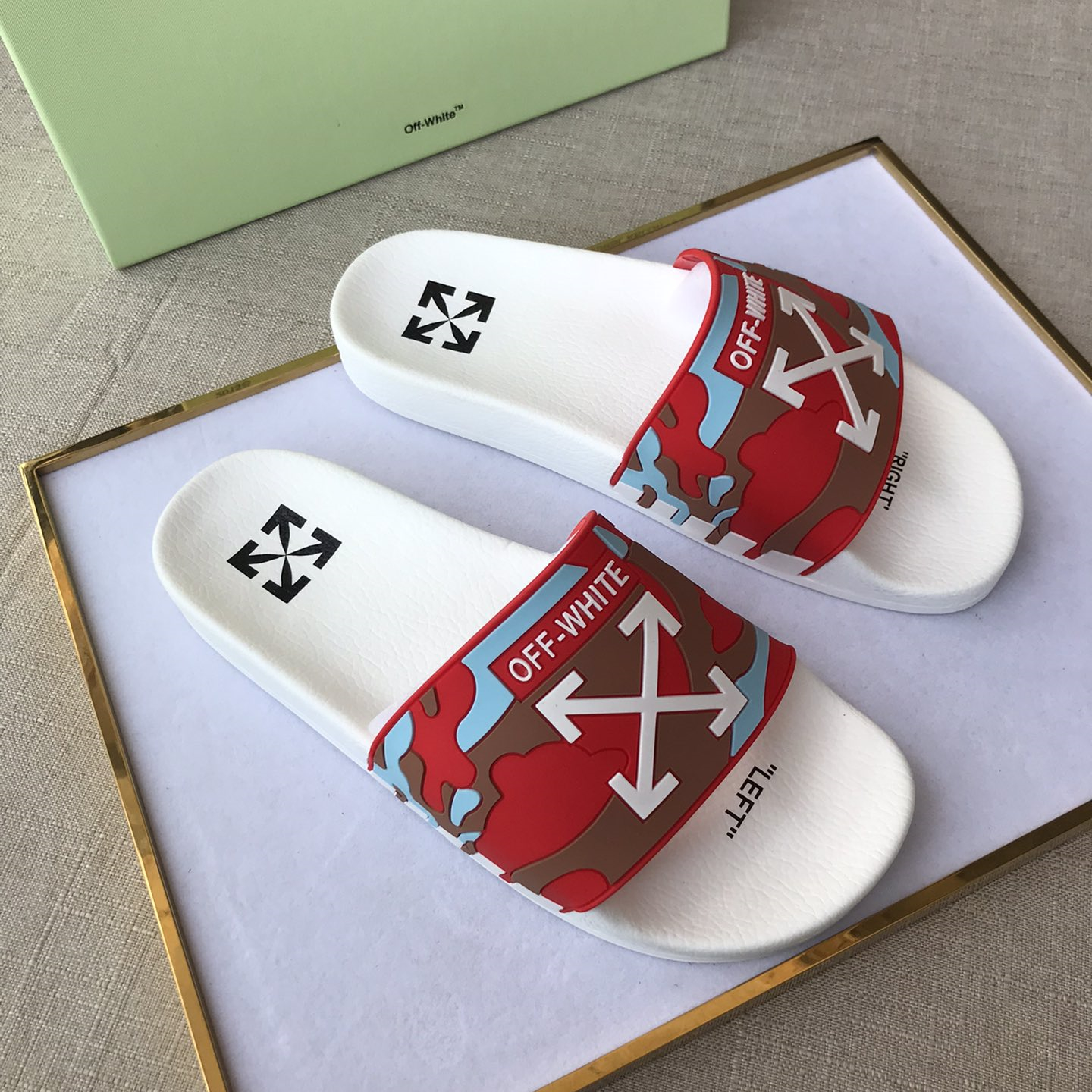 OFF White Mens Women Sandals Gr. 36-46