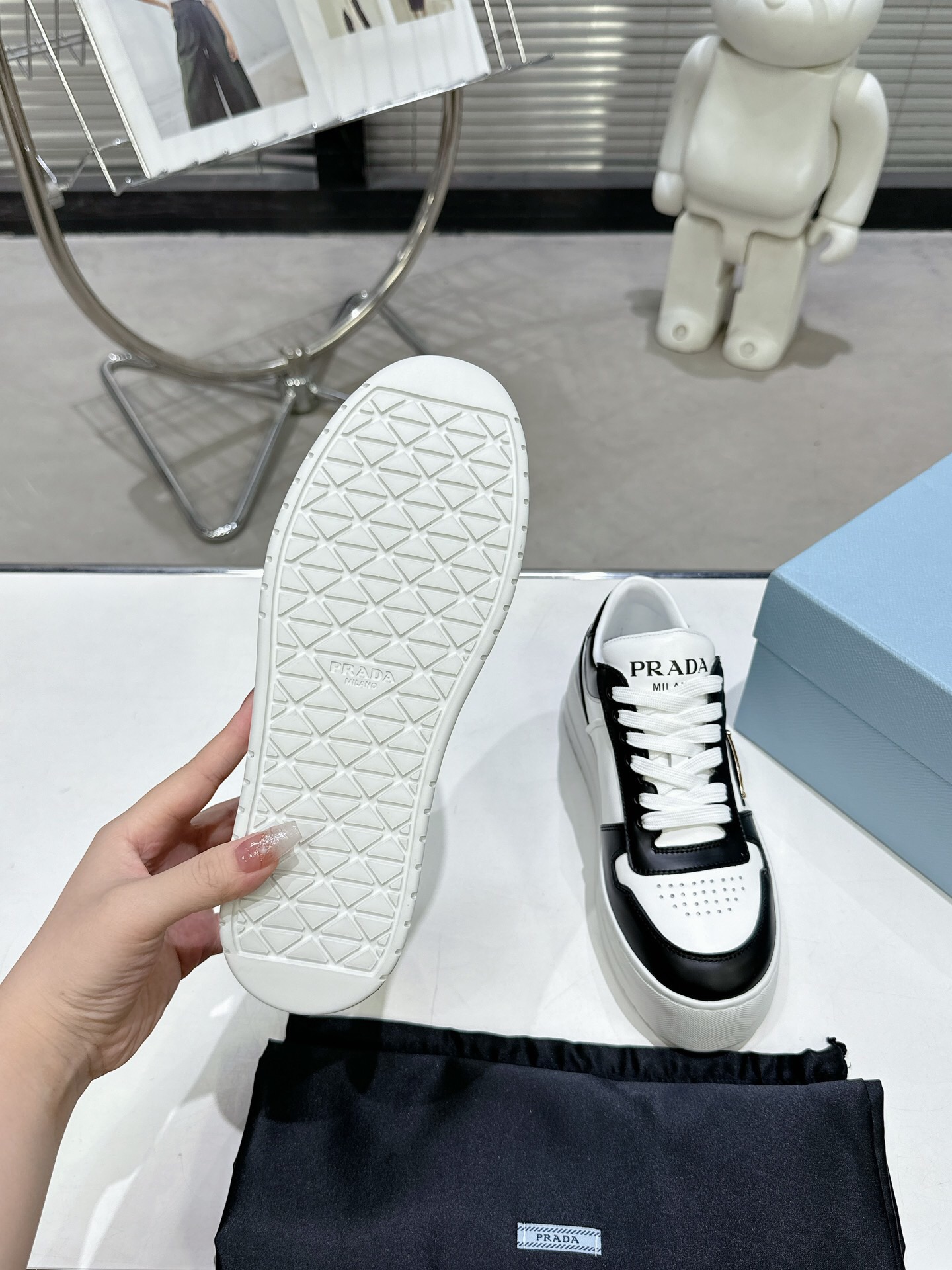 Prada 2024 New Downtown Bold leather Sneaker Size 36-41