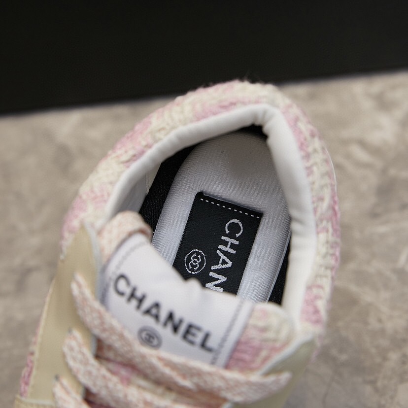 Chanel 2024 New Coton Tweed Sneaker Size 36-46