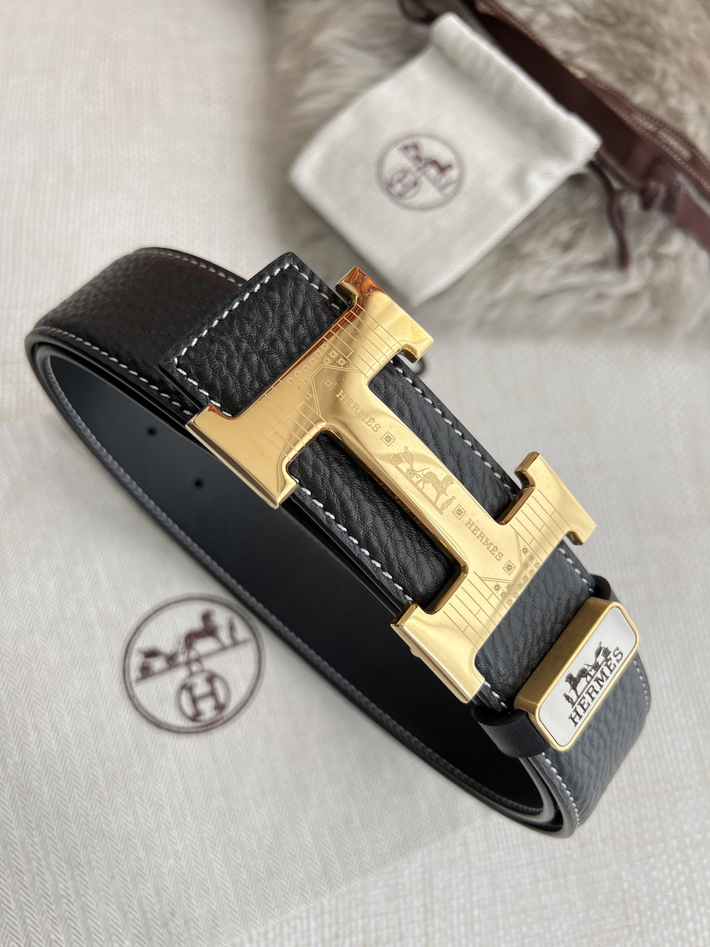 Hermes Men Belt Width 3.8cm