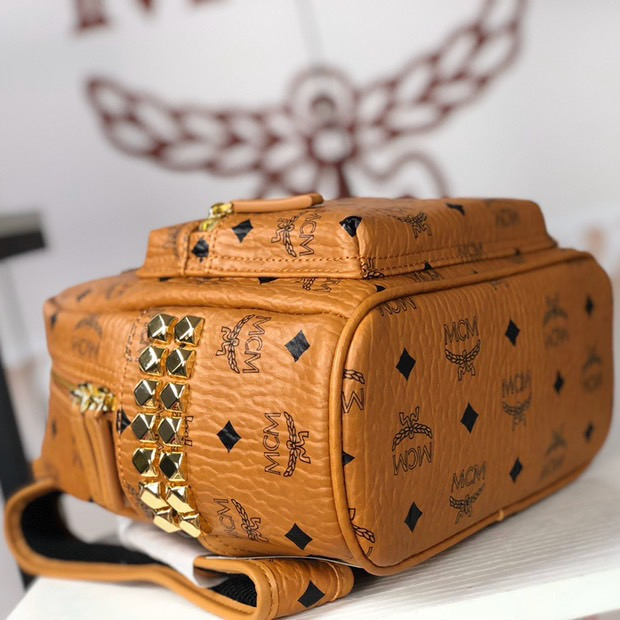 MCM Stark Side Studs Backpack in Visetos 4-Size