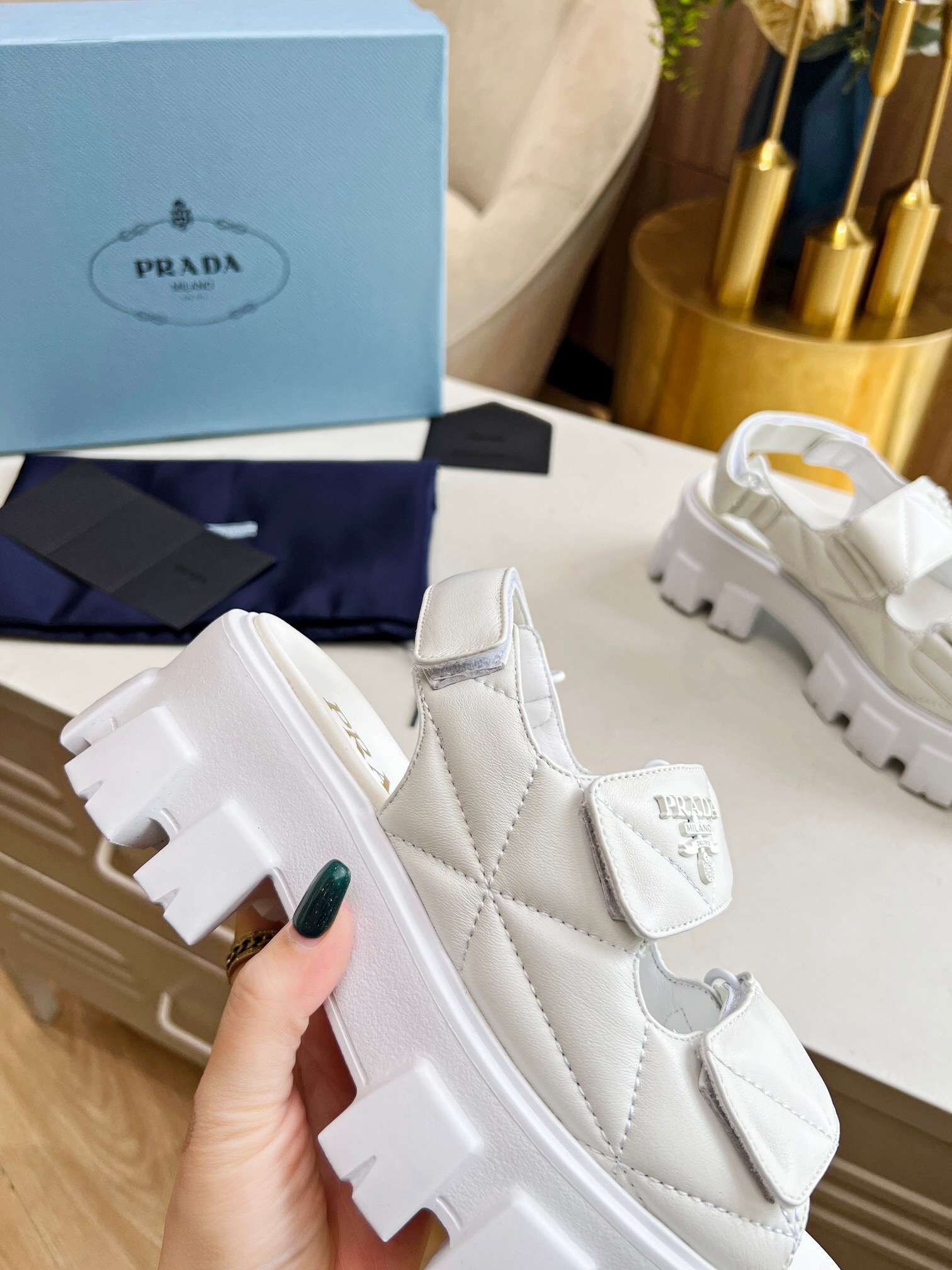 Prada 2024 New Monolith sandals Size 36-41