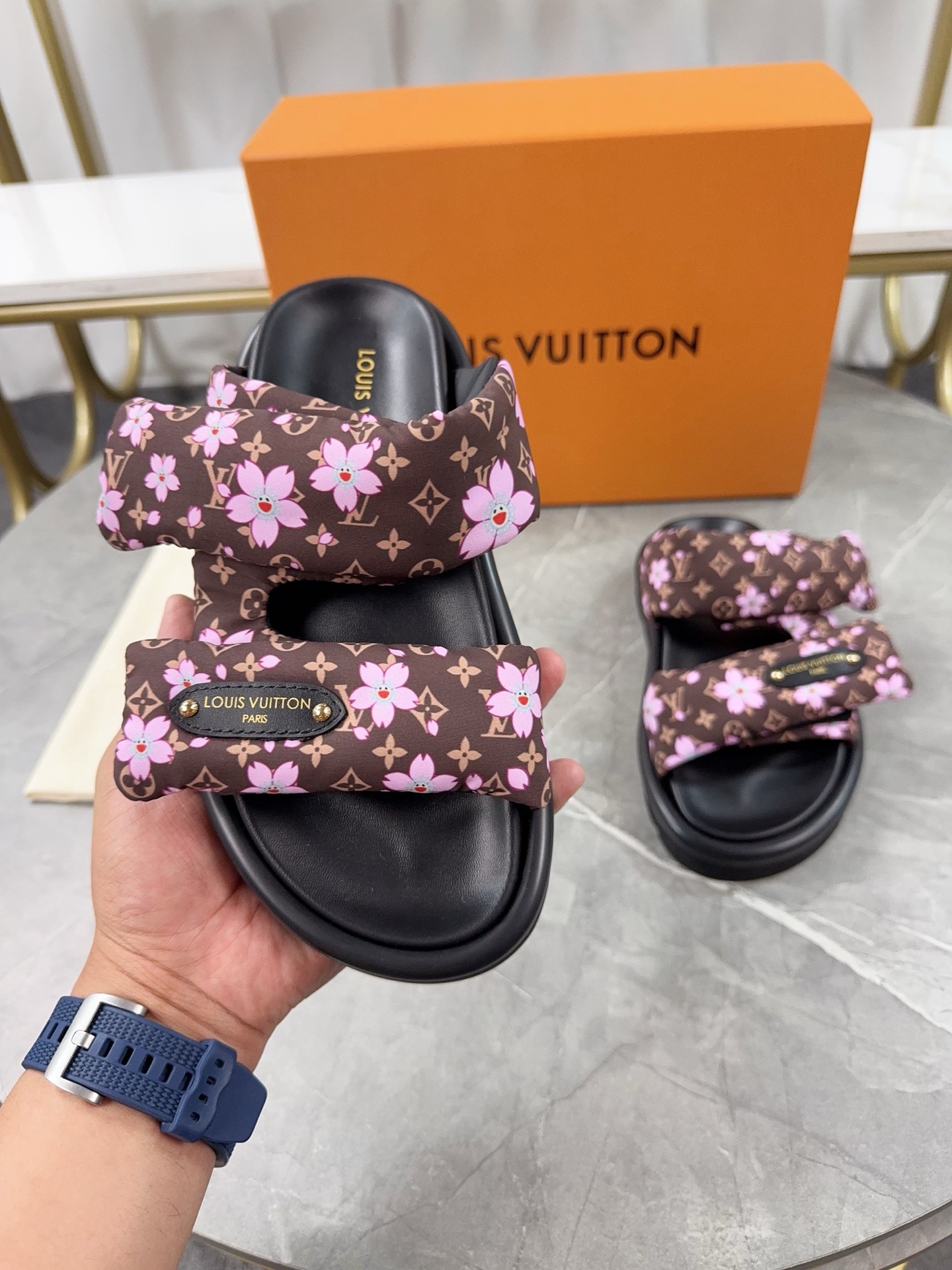 Louis Vuitton Pool Pillow Flat Comfort Slippers Size 36-46