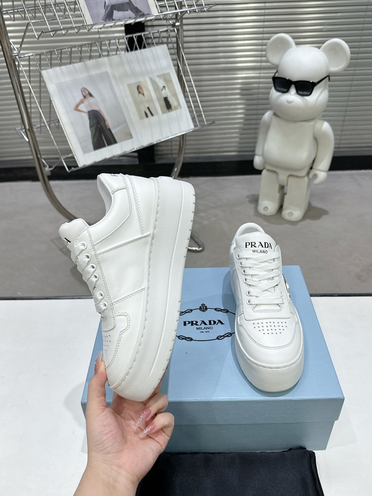 Prada 2024 New Downtown Bold leather Sneaker Size 36-41