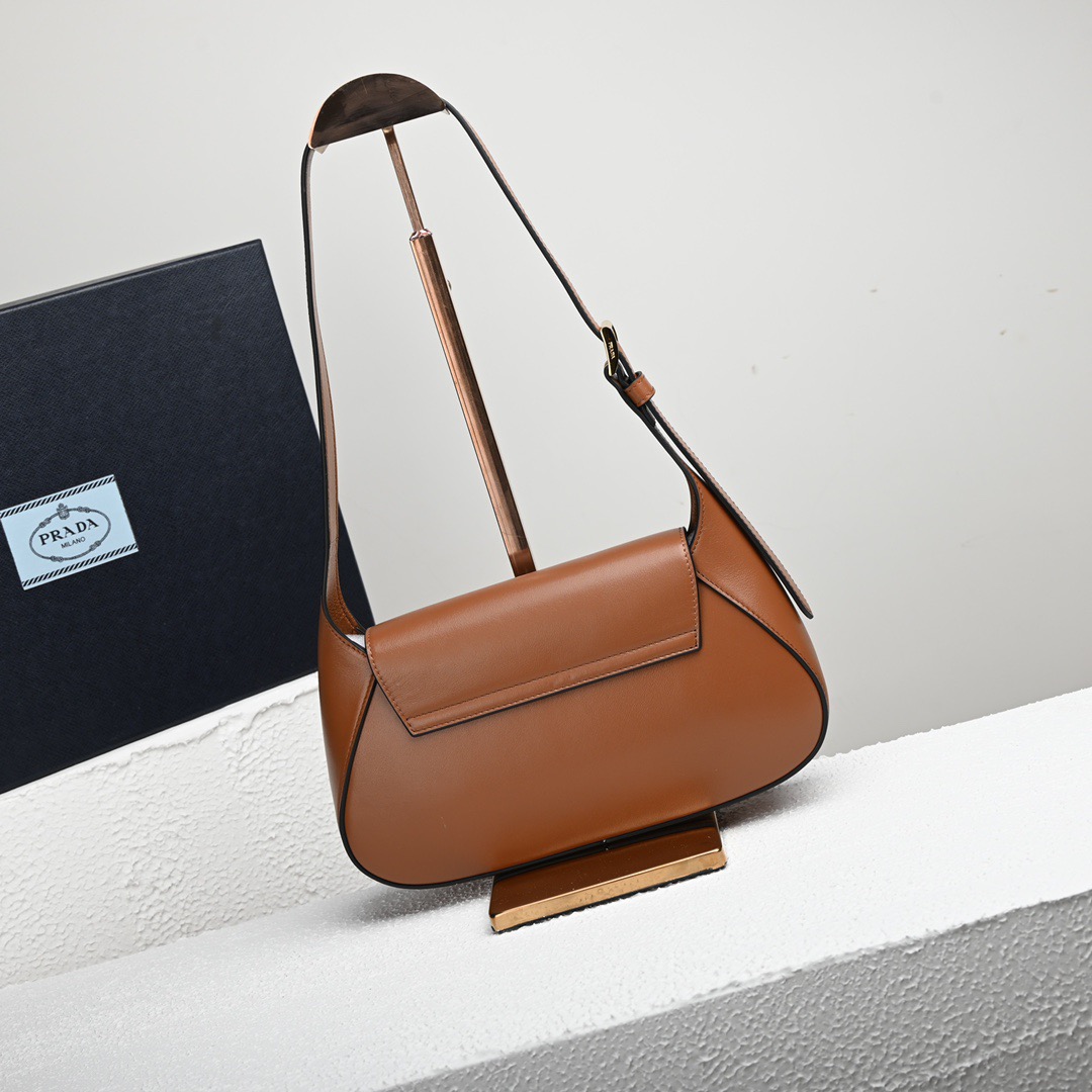 Prada 1BD358 Small Leather Shoulder Bags Size 25*15*5.5cm