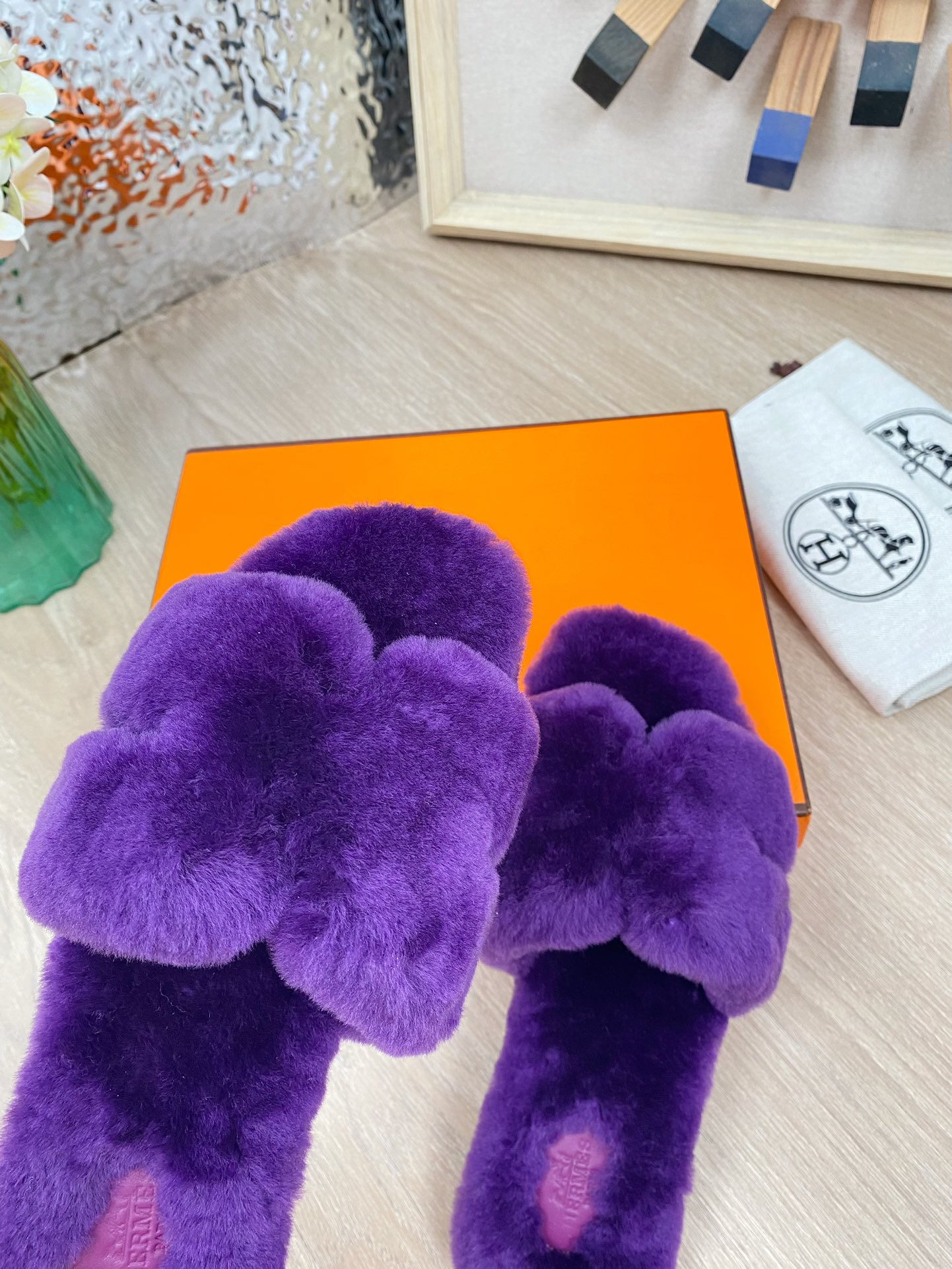 Hermes 23fw Women Winter Slippers Size 36-40