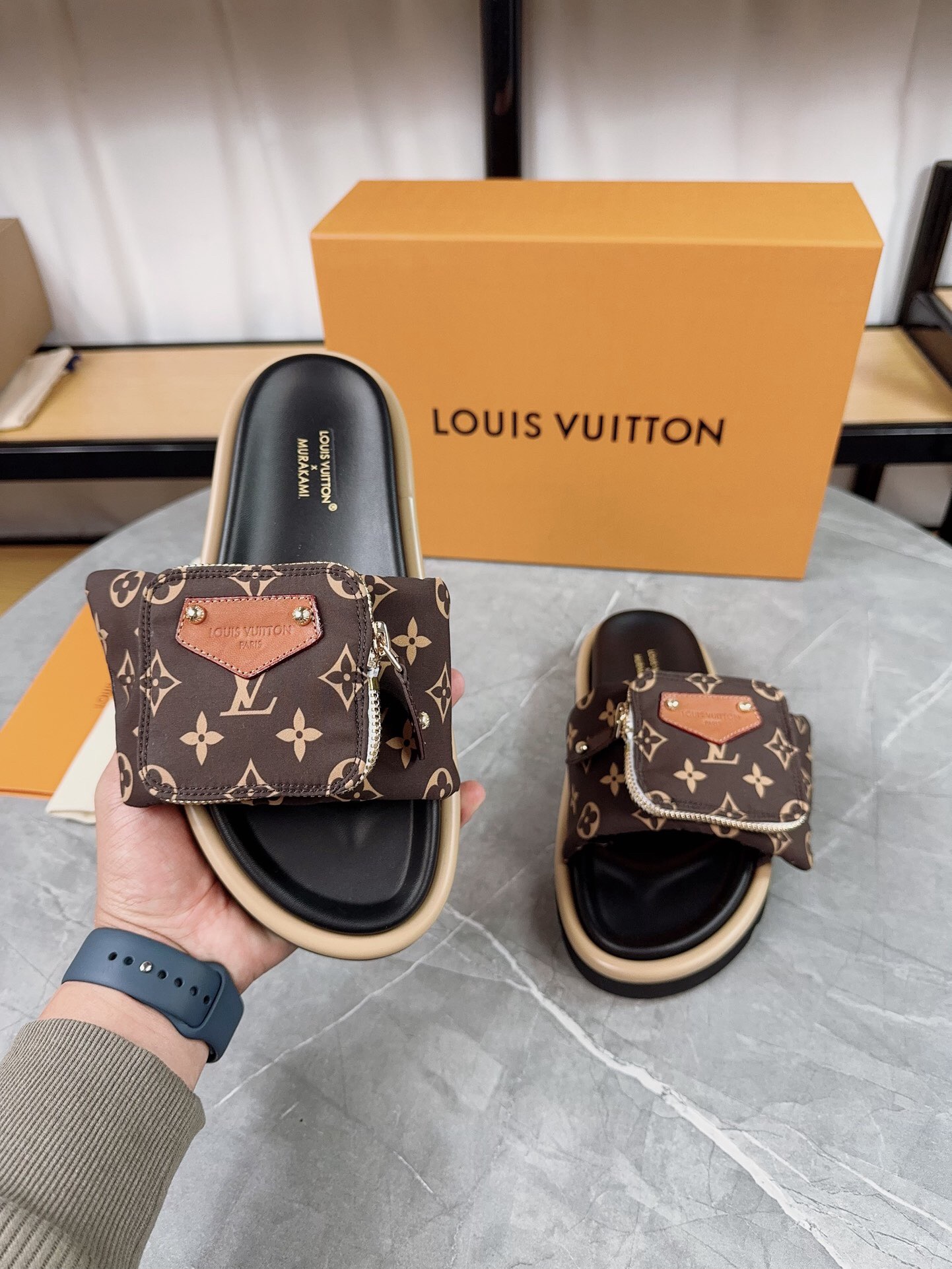Louis Vuitton Pool Pillow Flat Comfort Slippers Size 36-46