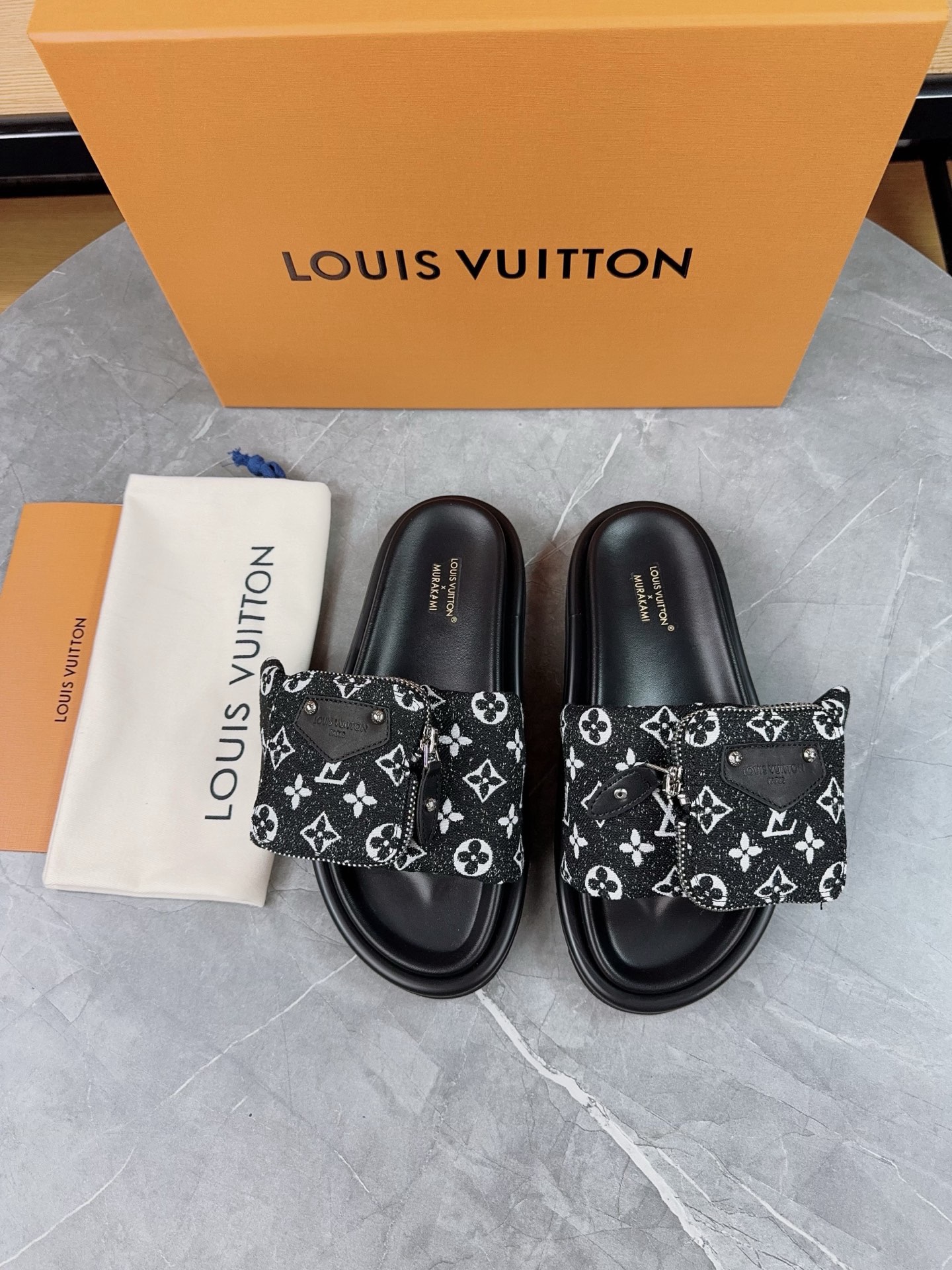Louis Vuitton Pool Pillow Flat Comfort Slippers Size 36-46