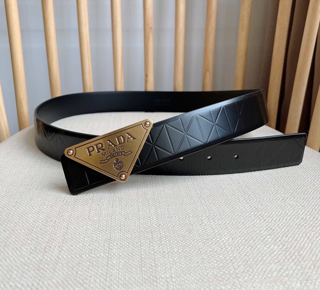 Prada Men Belt Width 3.5cm