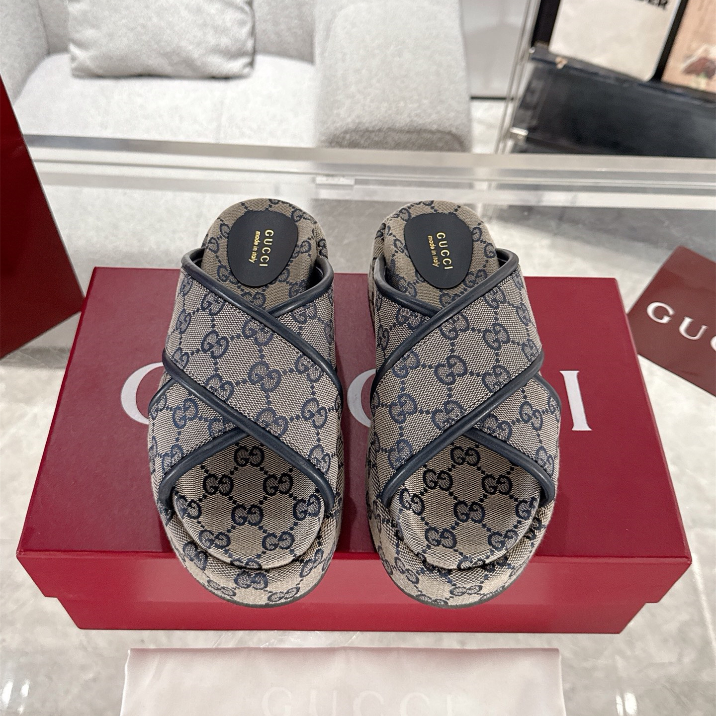 Gucci Platform Sandal Slippers Size 36-44