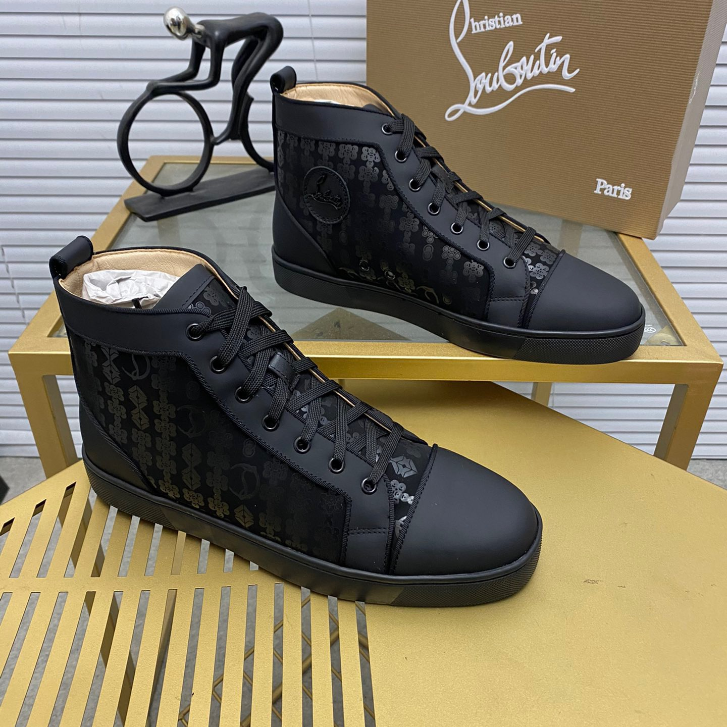 Christian Louboutin Louis High-Top Sneaker Size 36-46  8-Color
