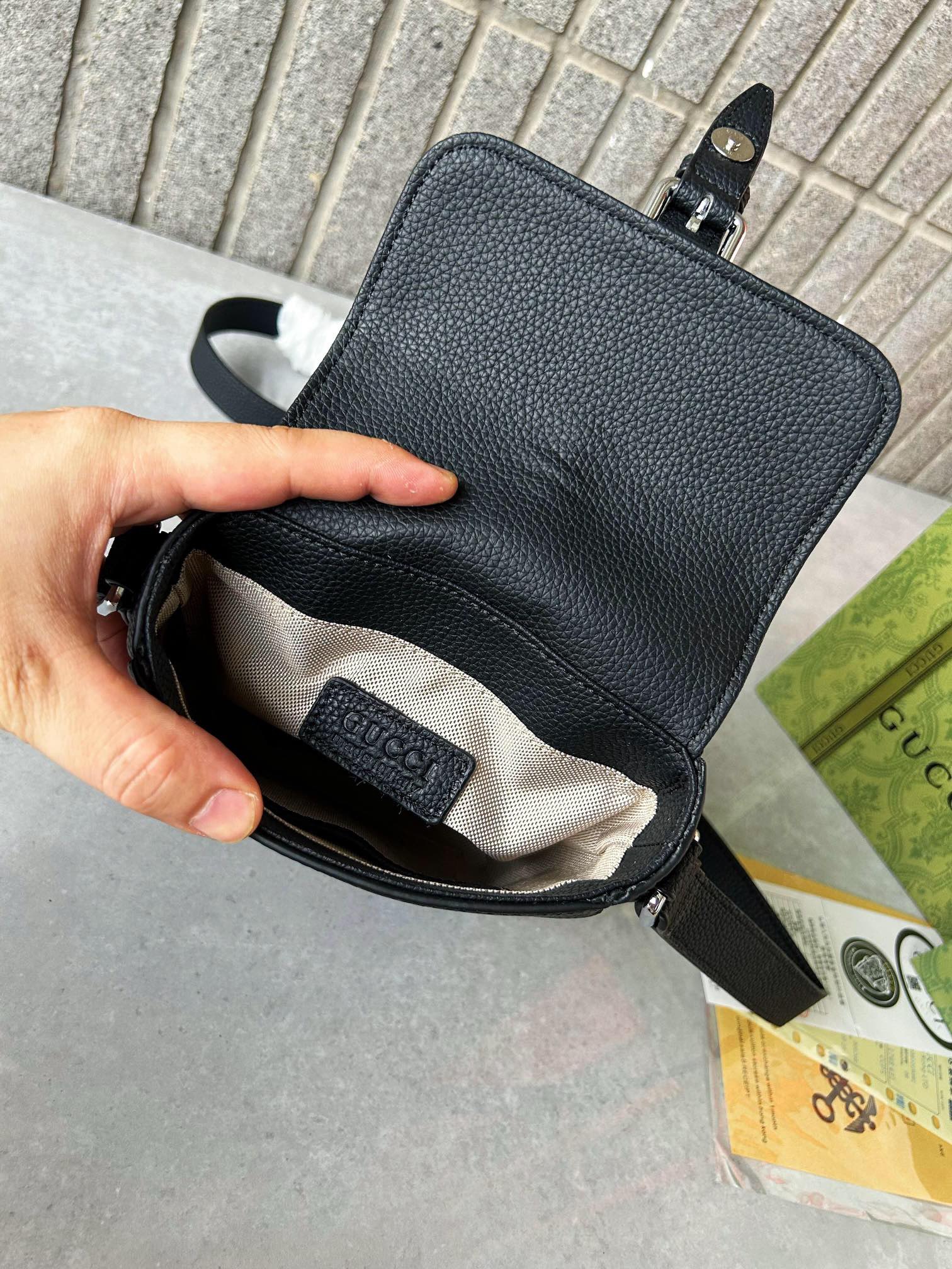 Gucci Kleine Mit Jumbo GG Shoulder Bags Size 14.5*18.5*4.5cm