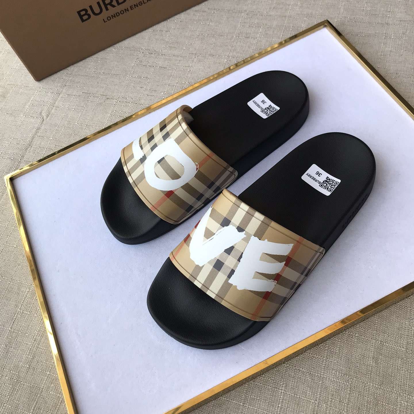 Burberry Mens Women Sandals Gr. 36-46