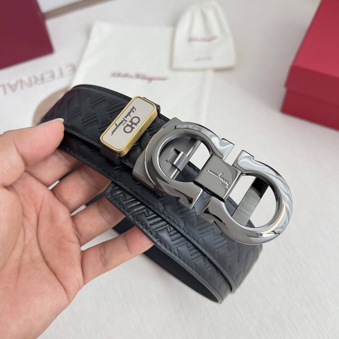 Ferragamo Men Belt Width 3.5cm
