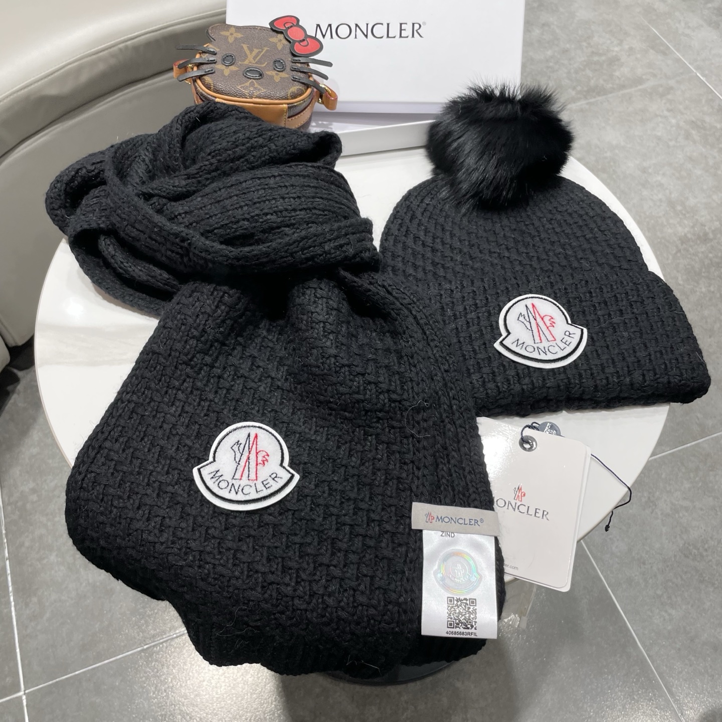 Moncler Knitted Hat+Scarf