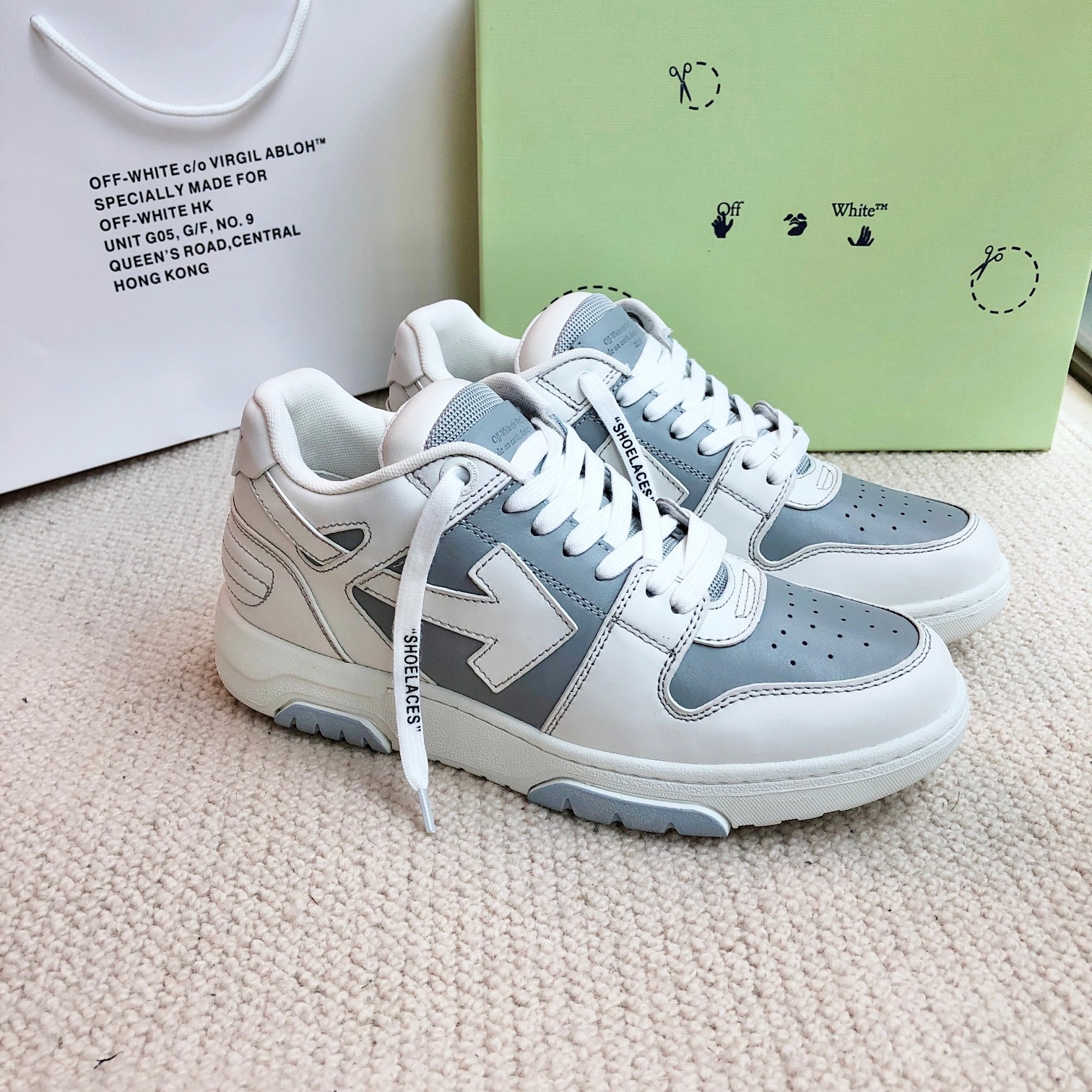 OFF White Out of Office Calf Leather Sneaker Size 36-45