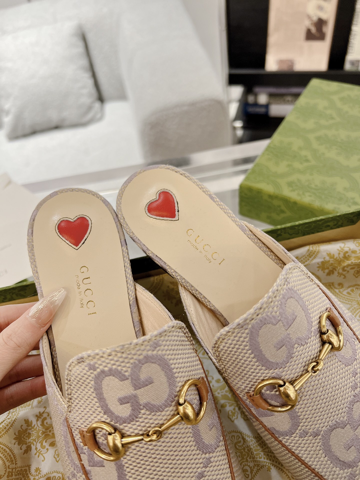 Gucci Princetown GG Slippers Size 35-41