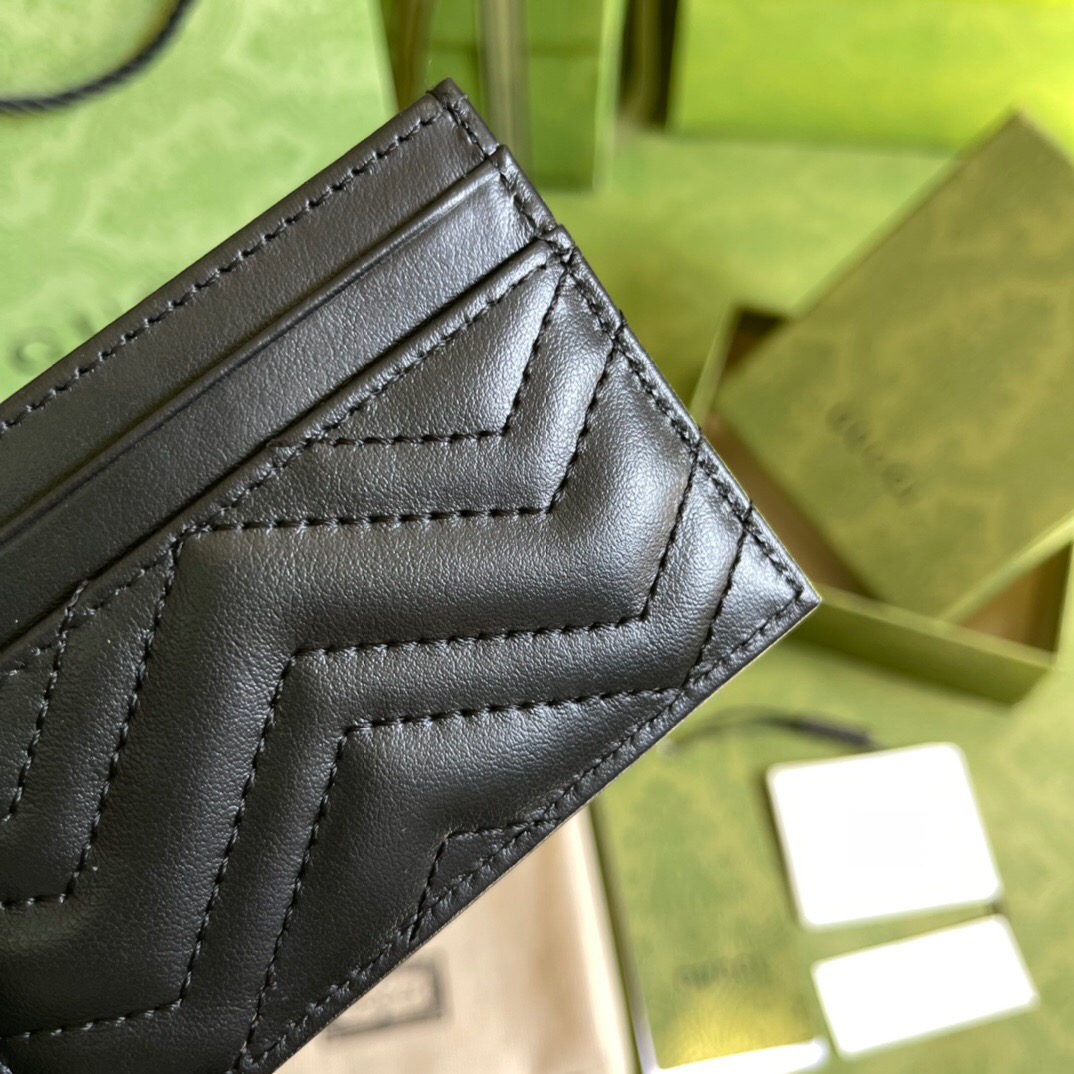 Gucci GG Marmont card case Size 10*7cm Style: 443127