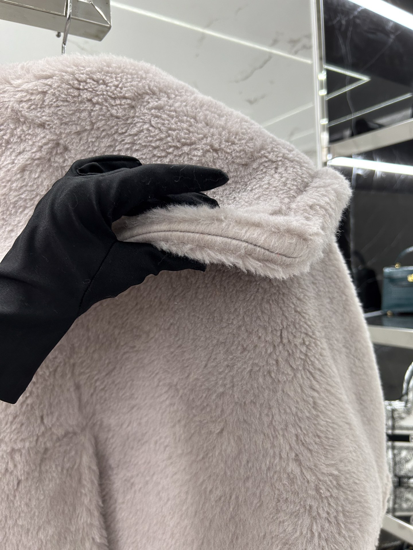 Max Mara Teddy Cape short style one size fits all