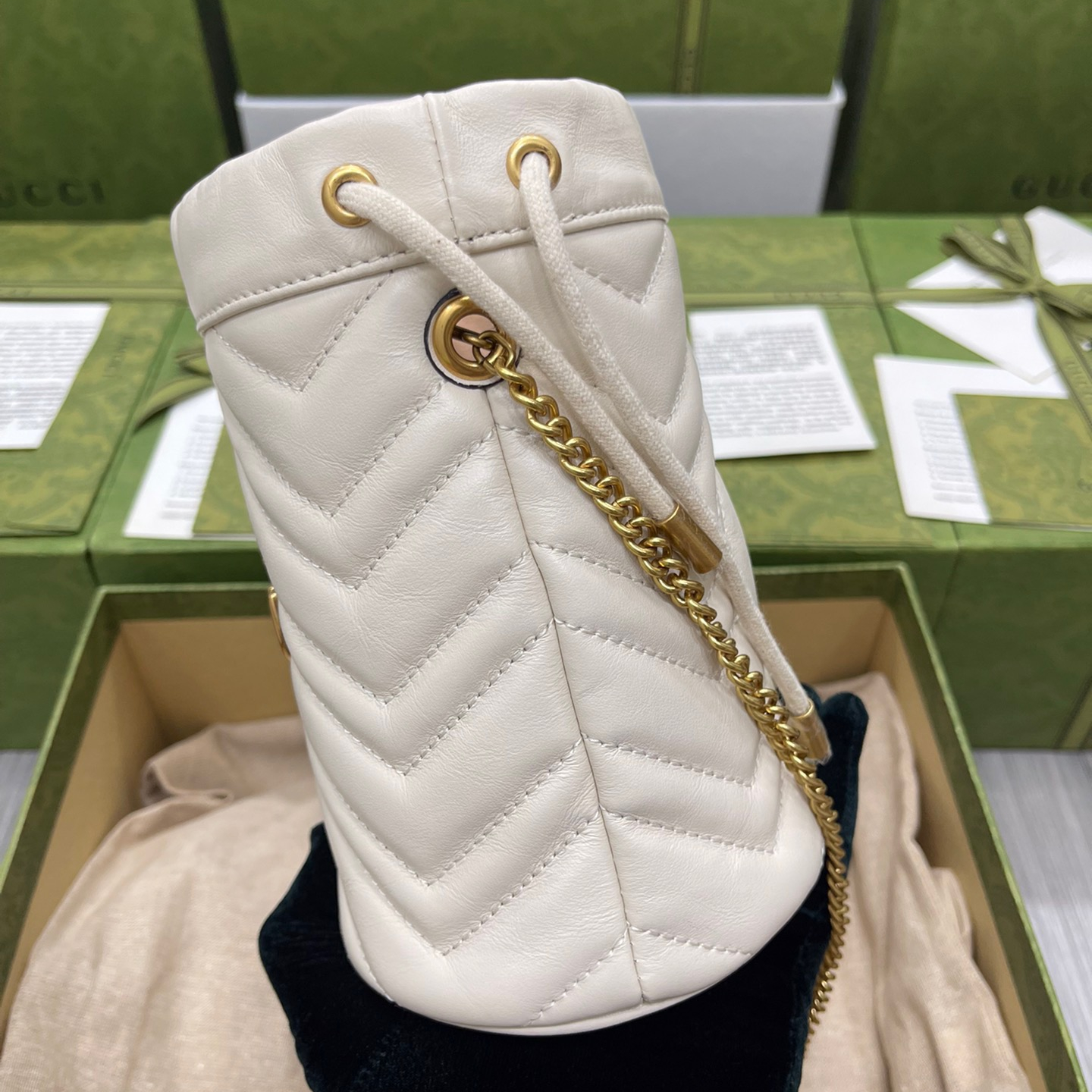 Gucci GG Marmont Bucket Bags For Women Size 17*13cm