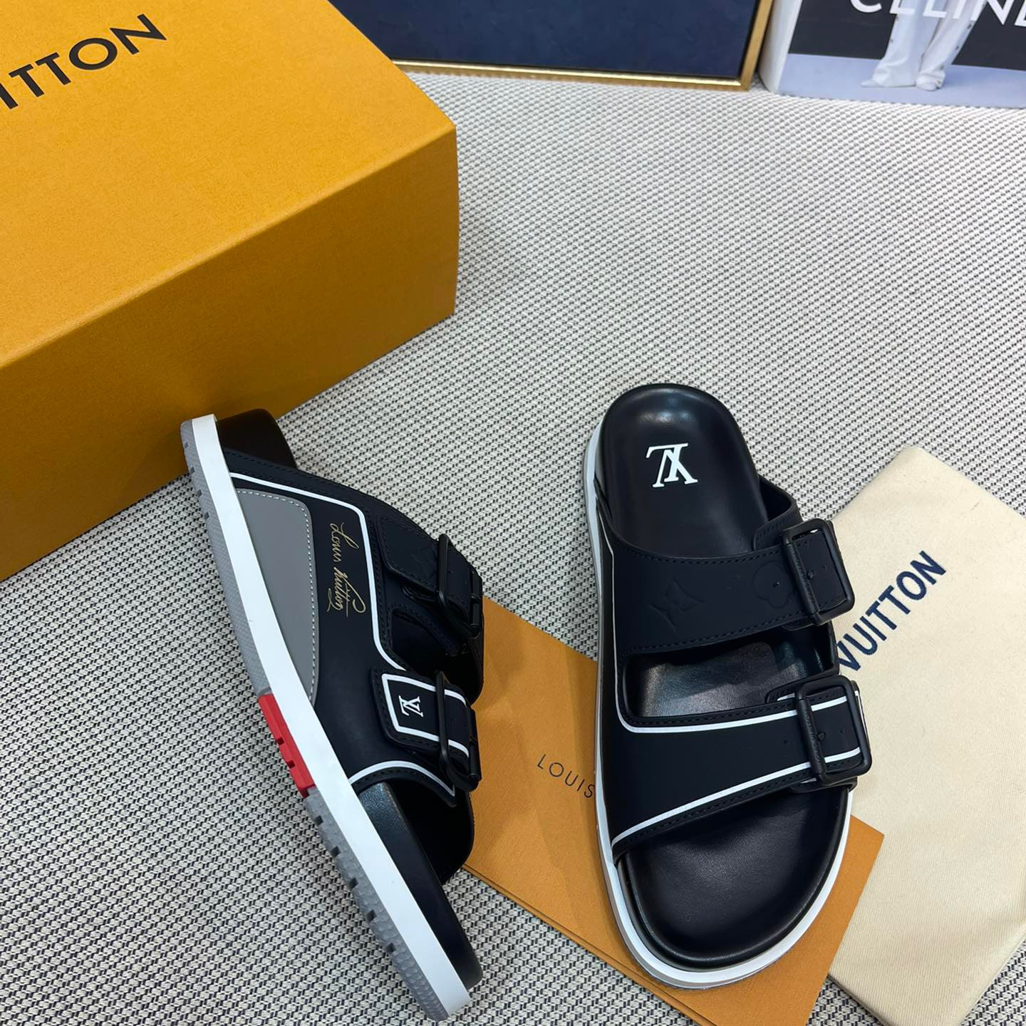 Louis Vuitton LV Trainer Mule Slippers Size 39-45 8-Color