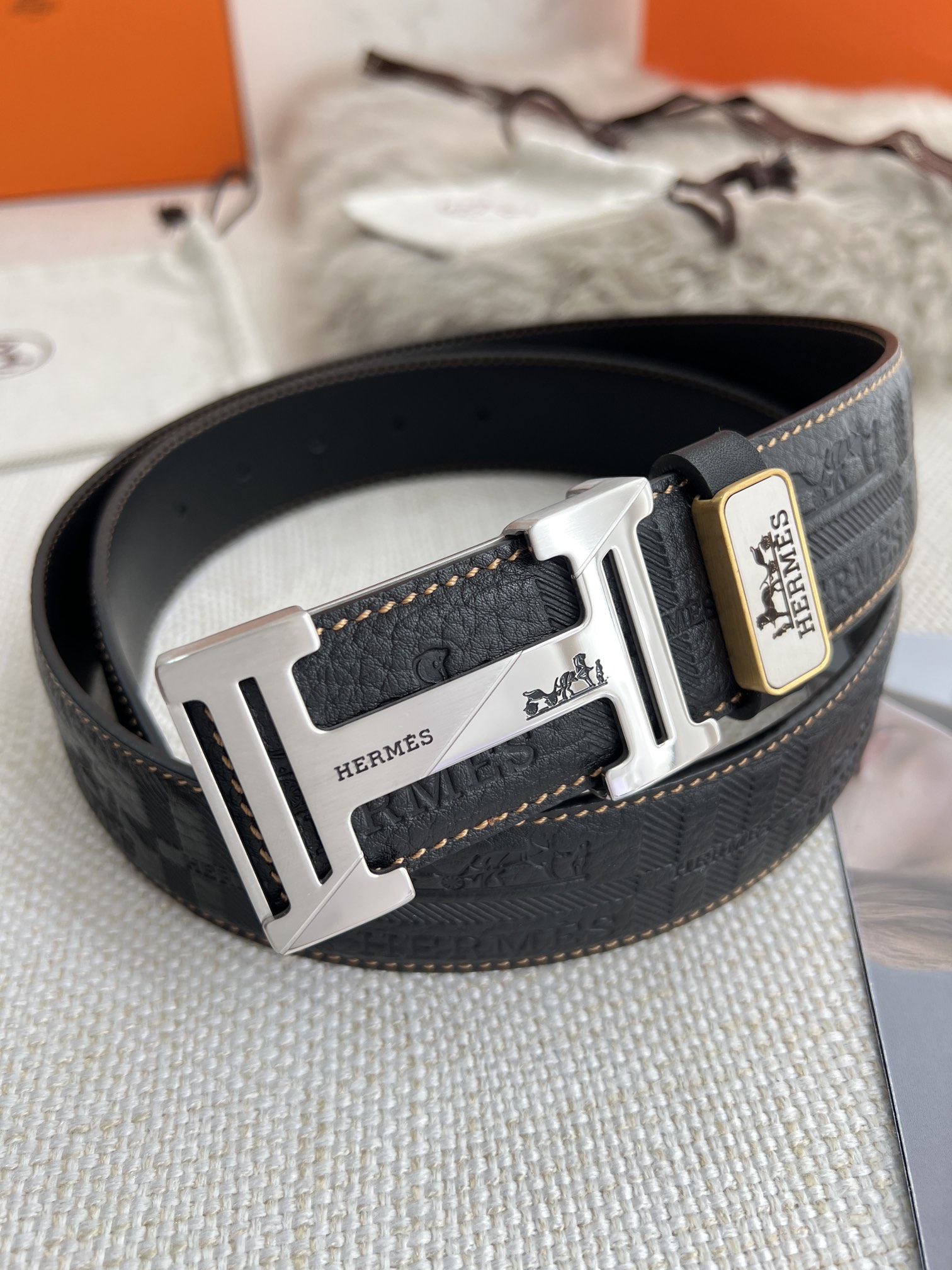 Hermes Men Belt Width 3.8cm