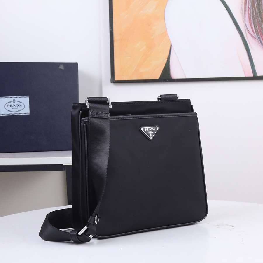 Prada 2VH118 Re-Nylon and Saffiano Leather Shoulder Bags Size 28*25*6cm