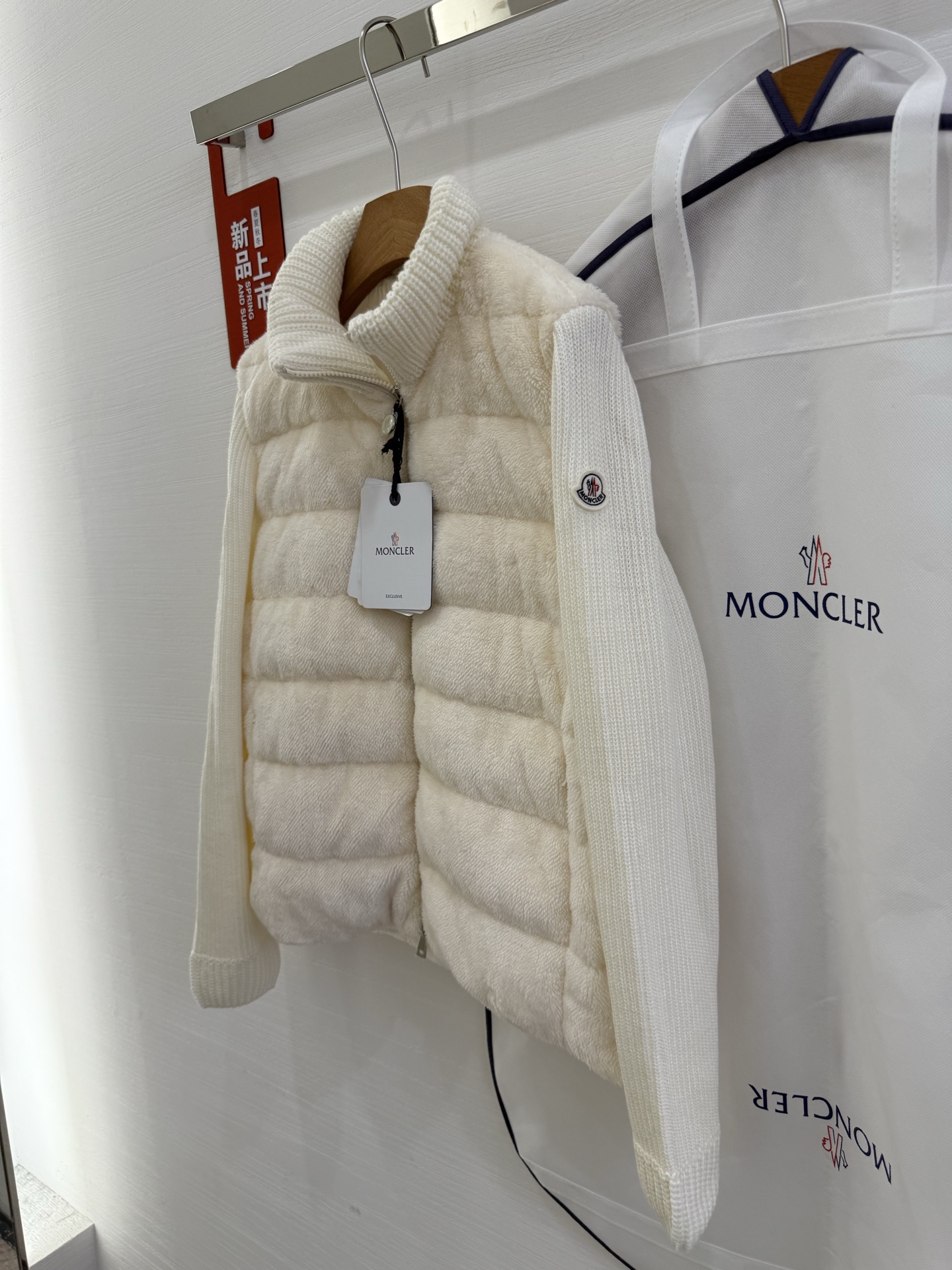 Moncler 25SS Teddy bear fur Women Down Jacket Size S-XL